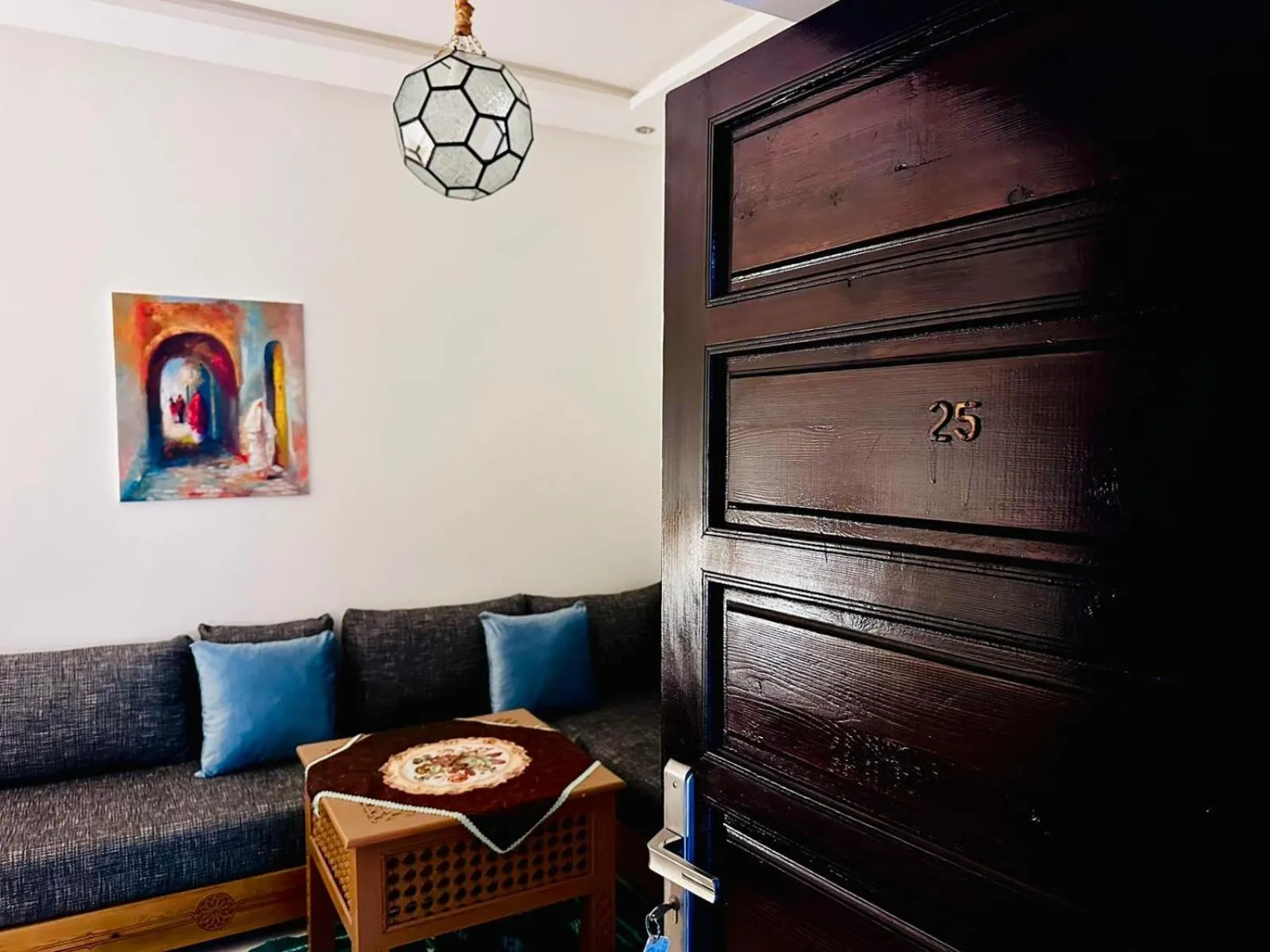 Living room in Riad hotel Cecil