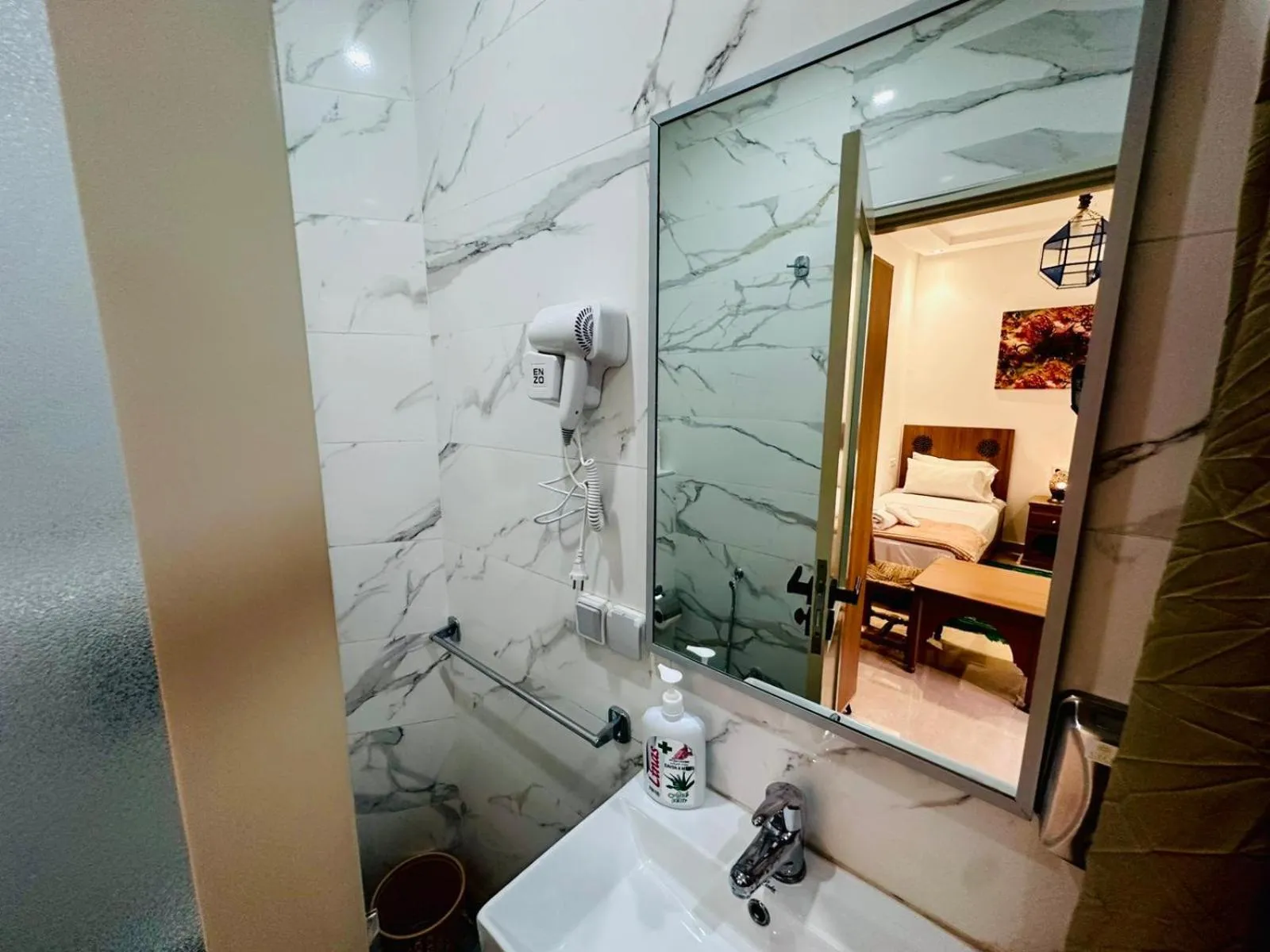 Shower in Riad hotel Cecil