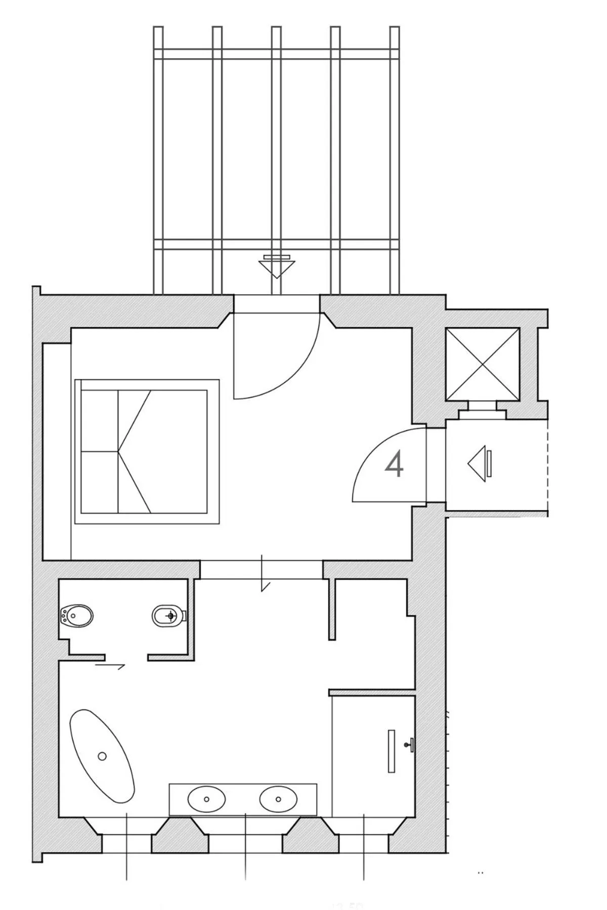 Floor plan in Tenuta d'Arbia, Siena