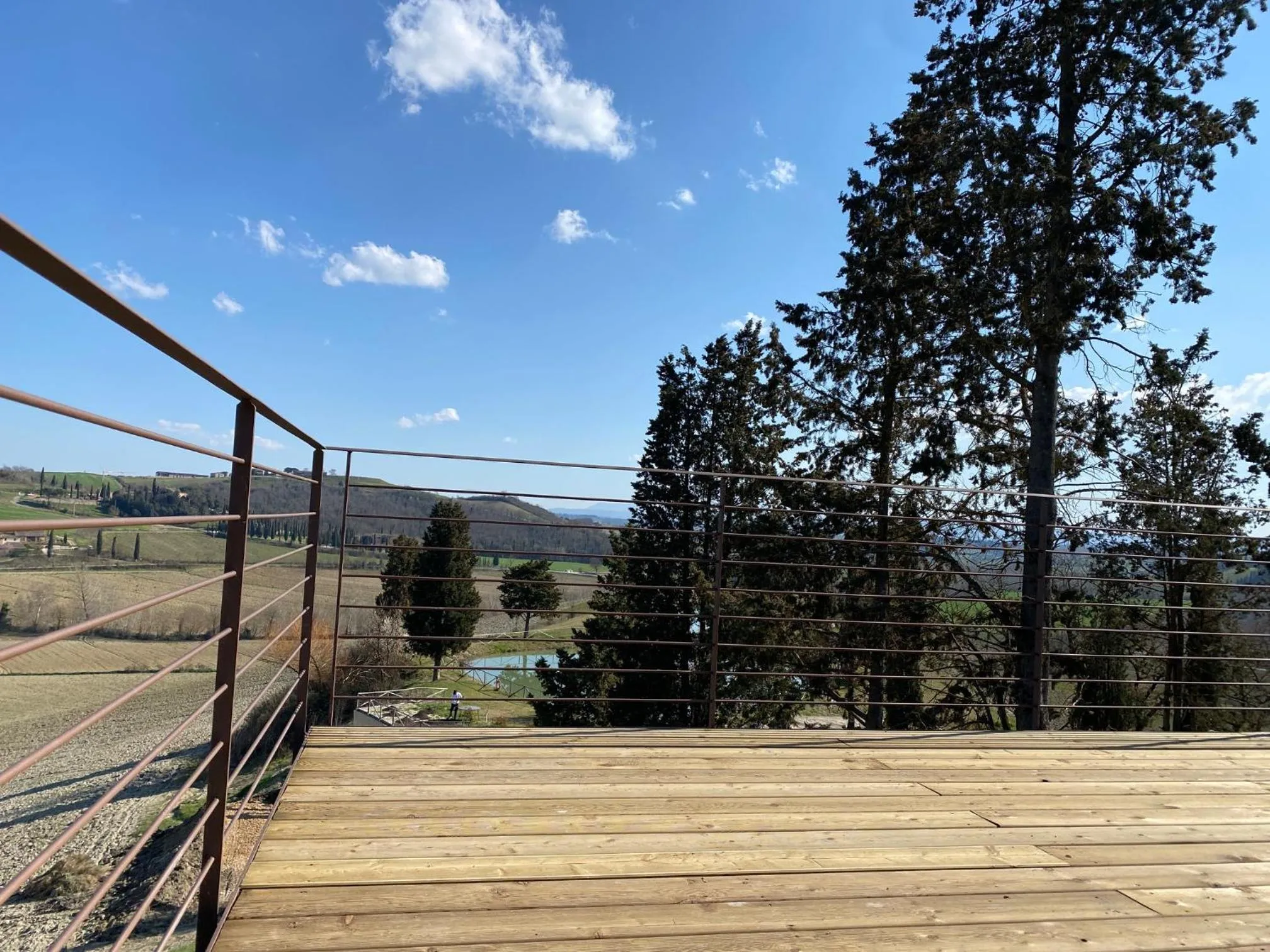 Natural landscape in Tenuta d'Arbia, Siena