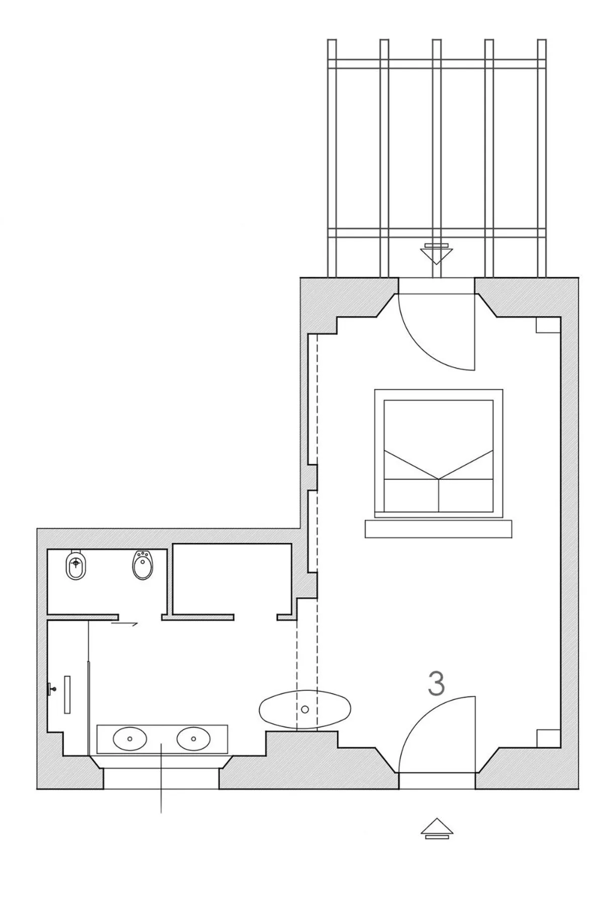 Floor plan in Tenuta d'Arbia, Siena
