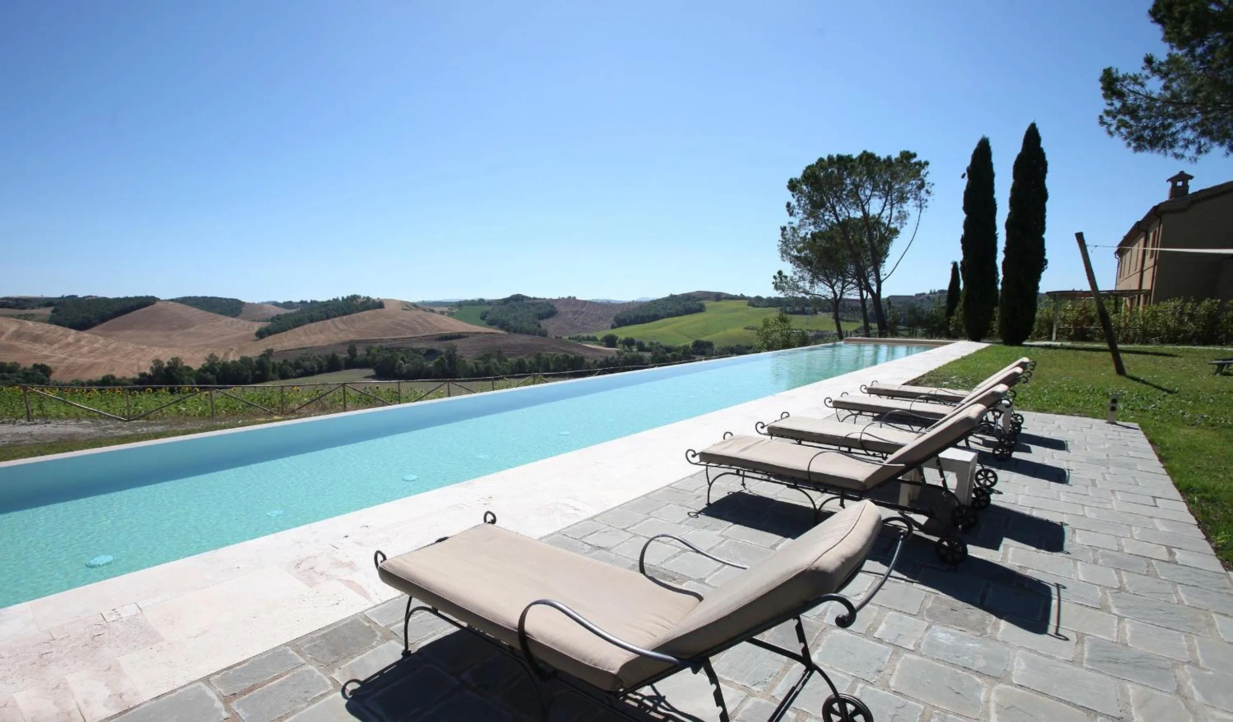 Swimming pool in Tenuta d'Arbia, Siena