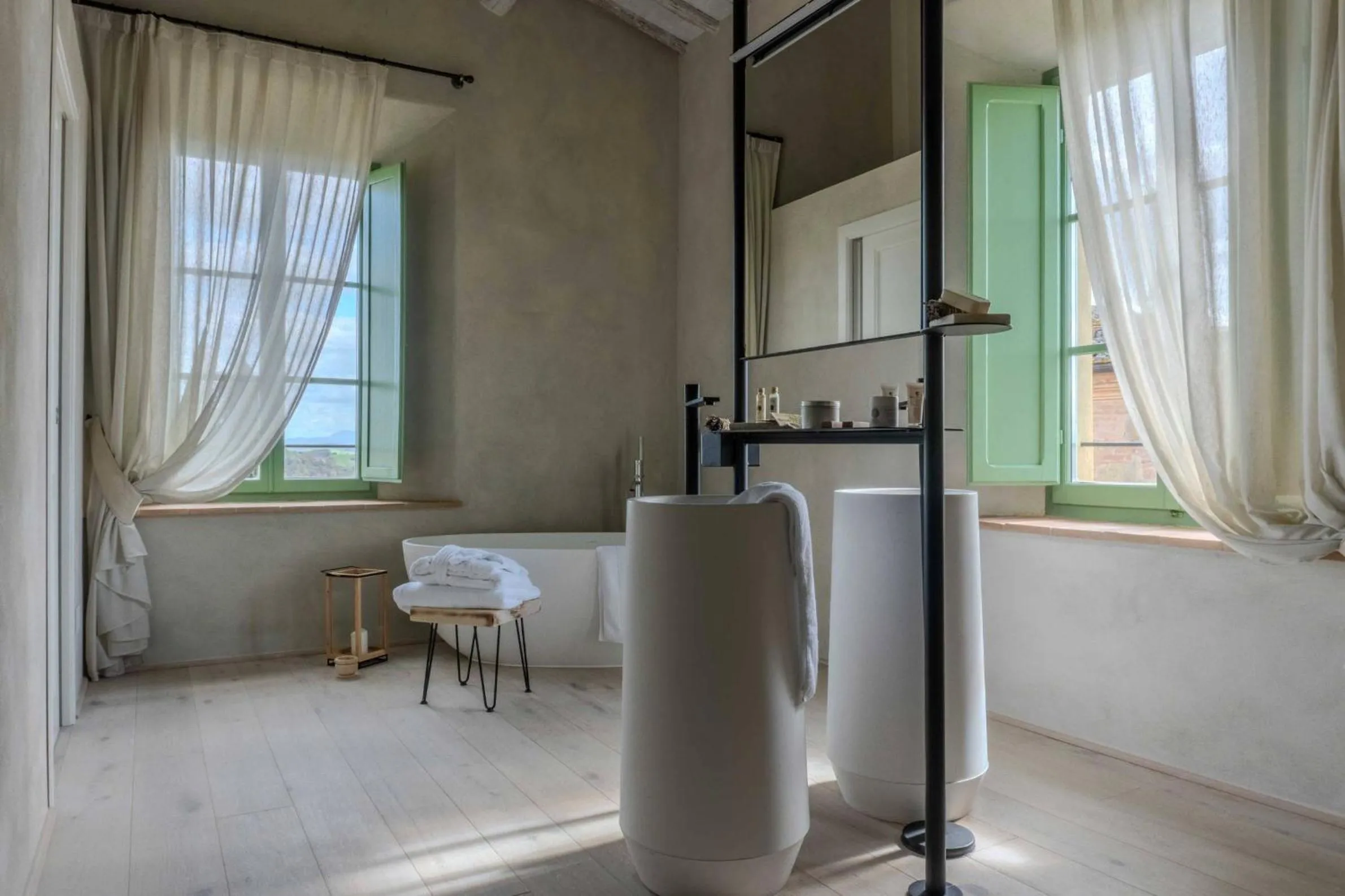 Bathroom in Tenuta d'Arbia, Siena