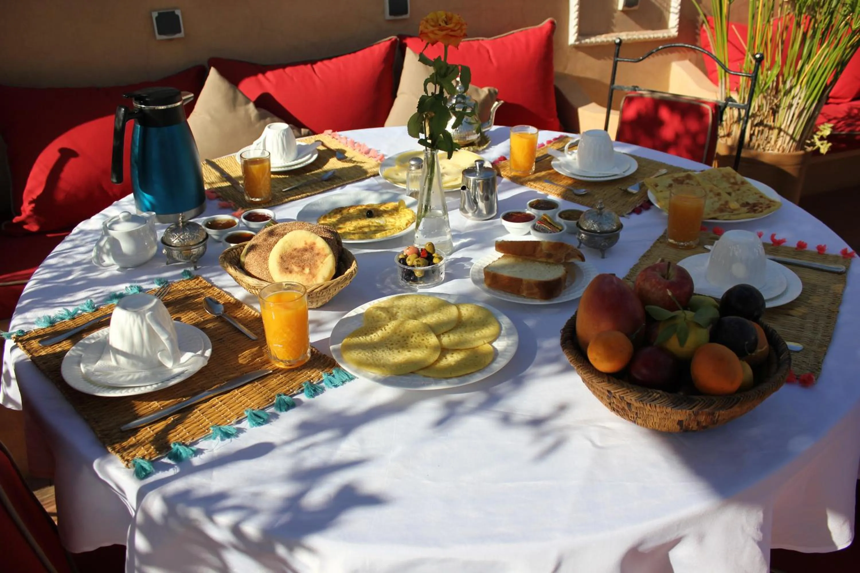 Breakfast in Riad Jnan El Cadi