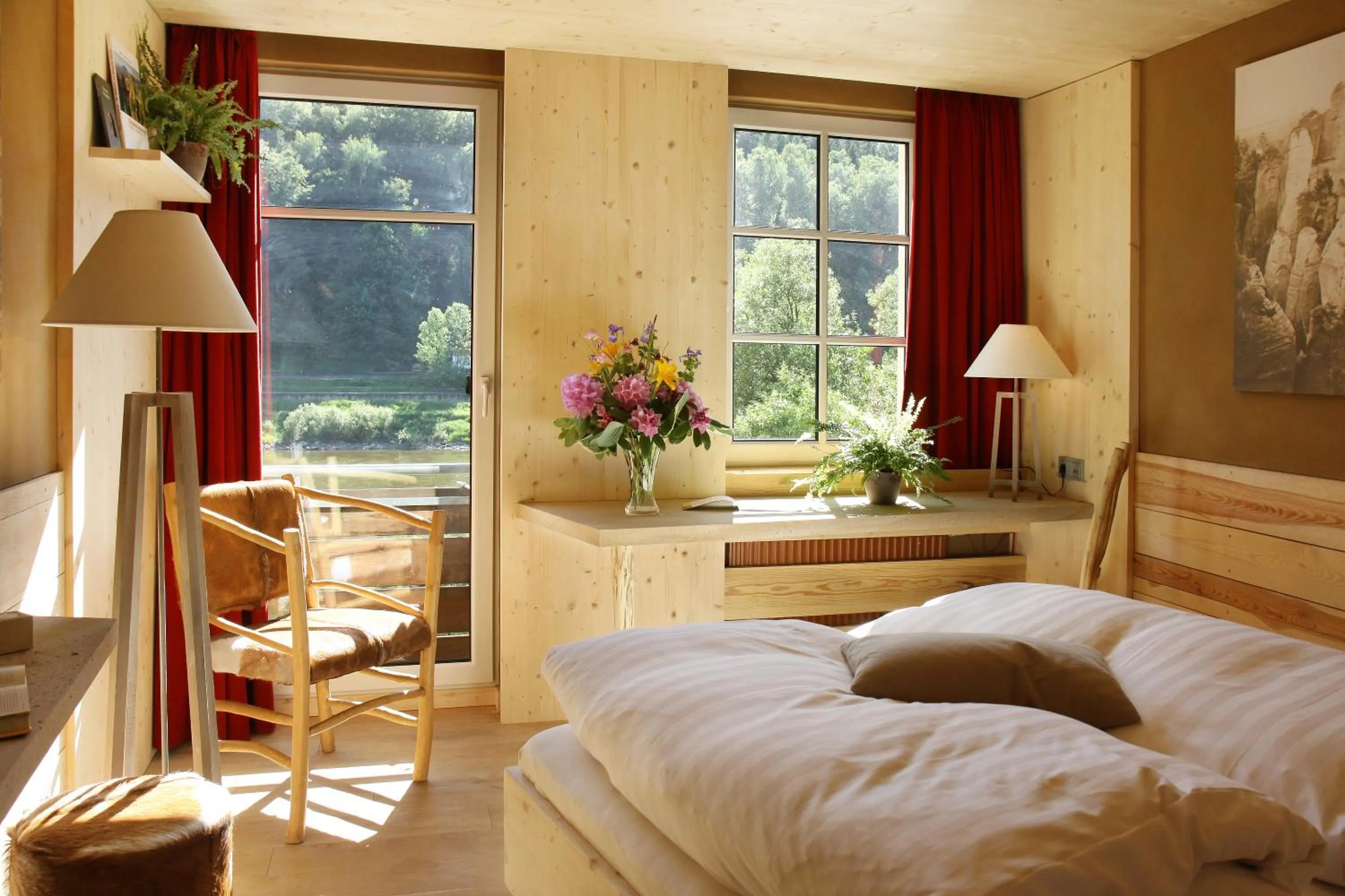 Photo of the whole room, Bed in Bio-Hotel Helvetia