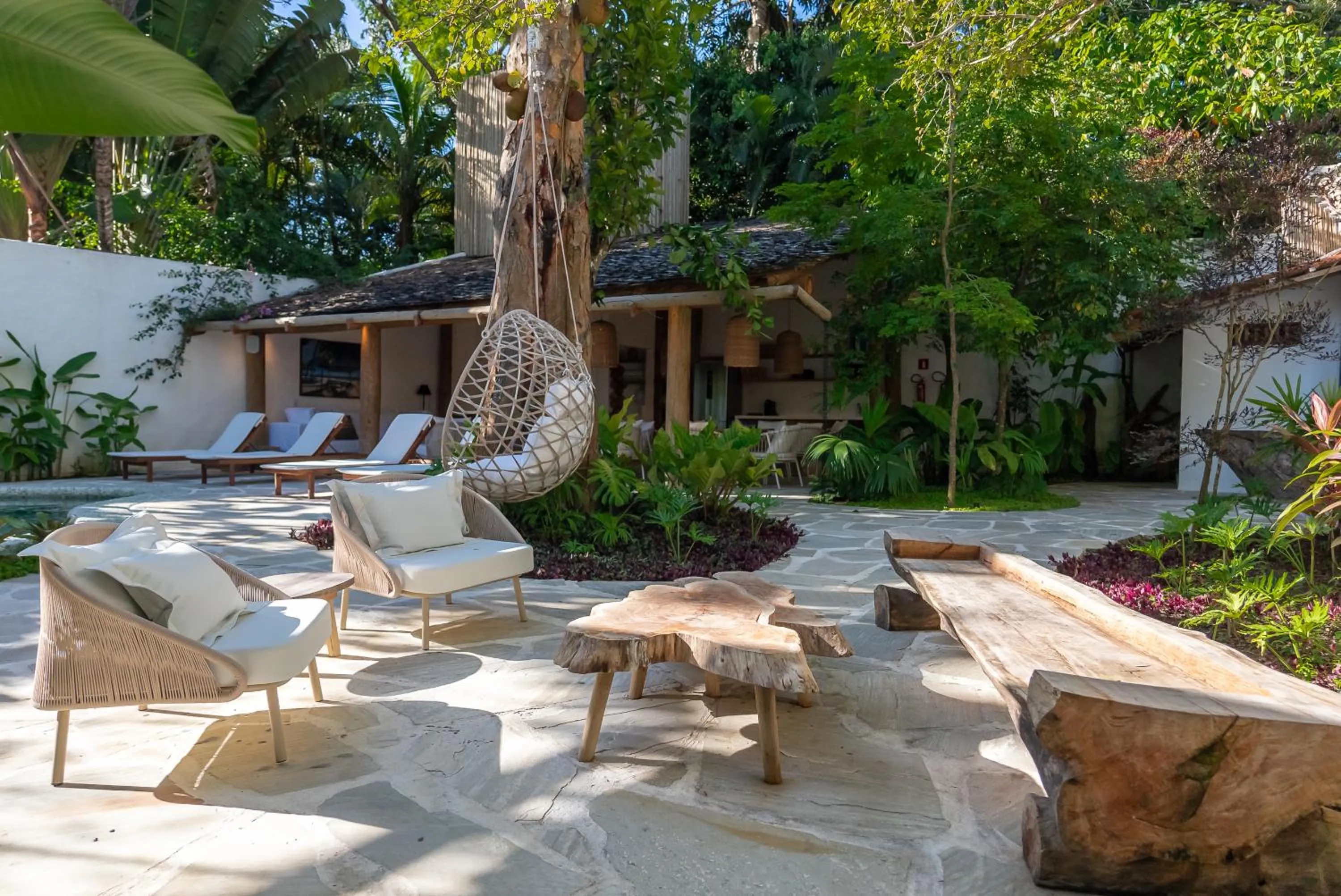 Patio in Hotel Vila São João