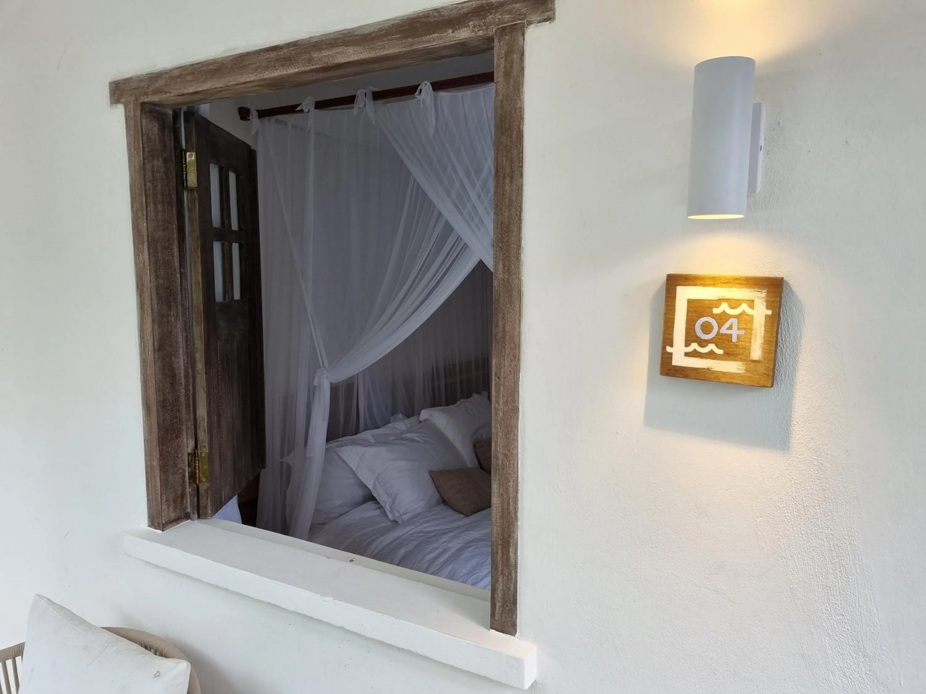 Bed in Hotel Vila São João