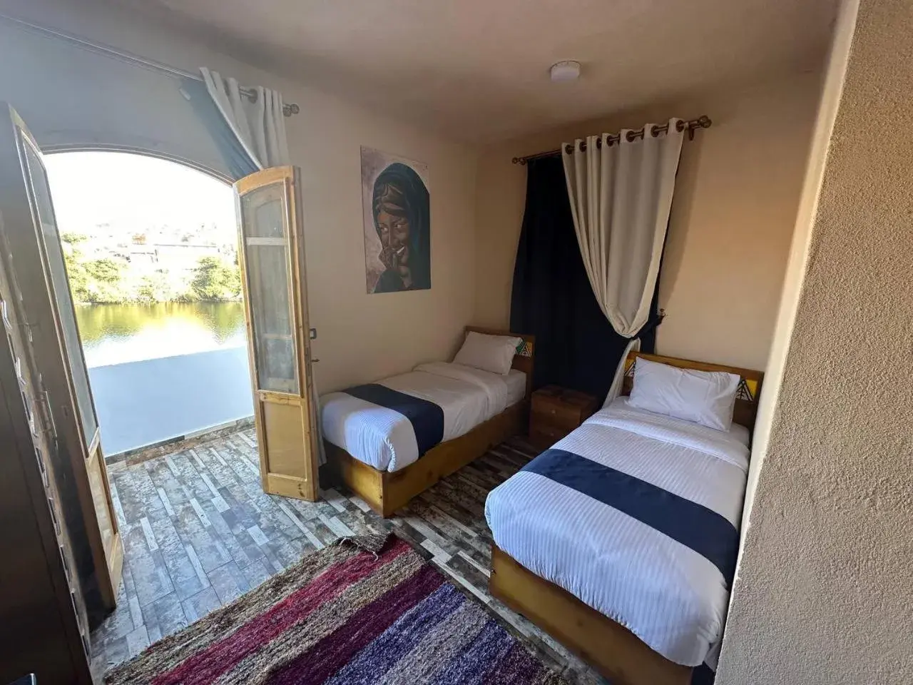 Twin Room with View - single occupancy in ACHERTOD Nubian House Twin Room with View - single occupancy in ACHERTOD Nubian House