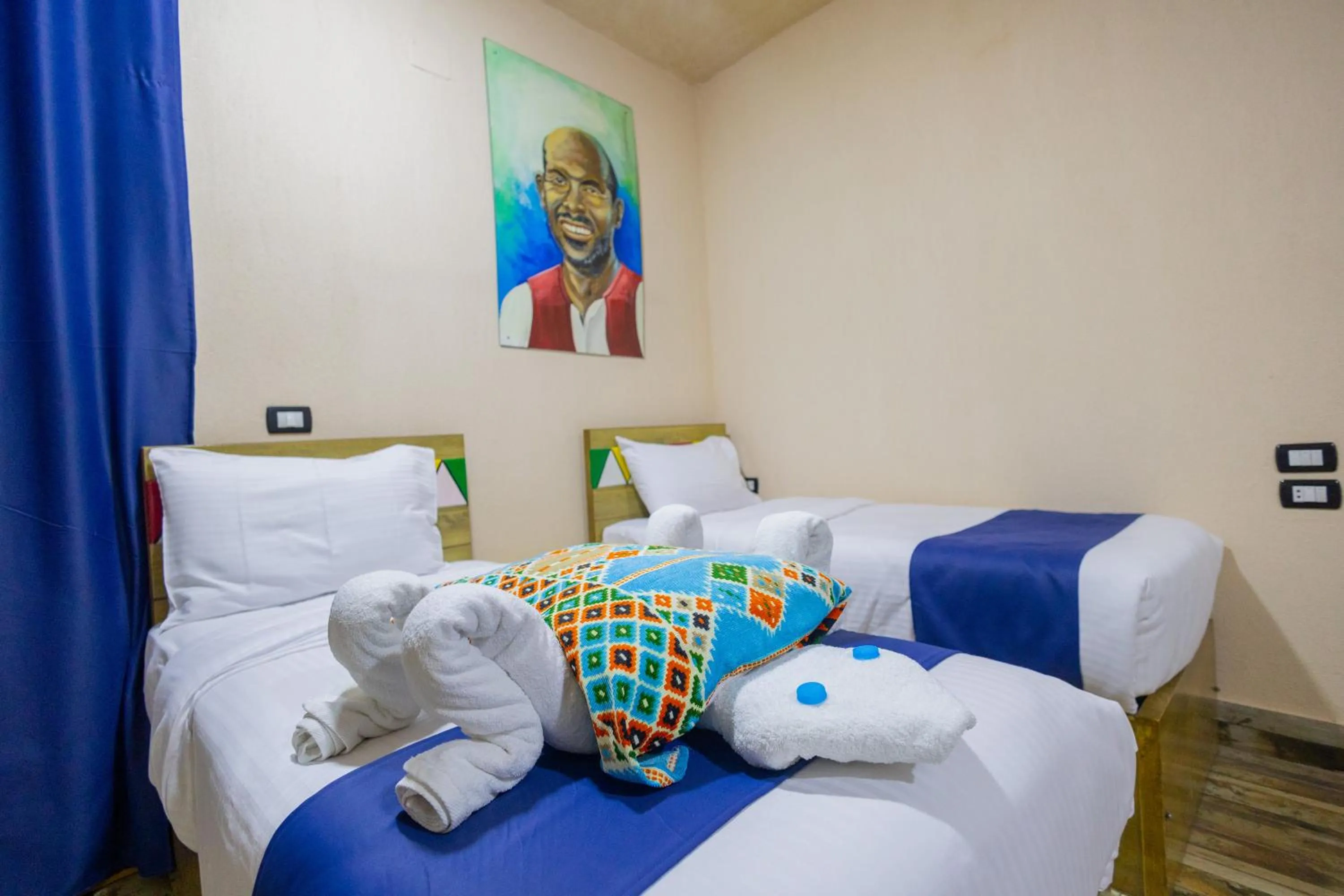 Bed in ACHERTOD Nubian House