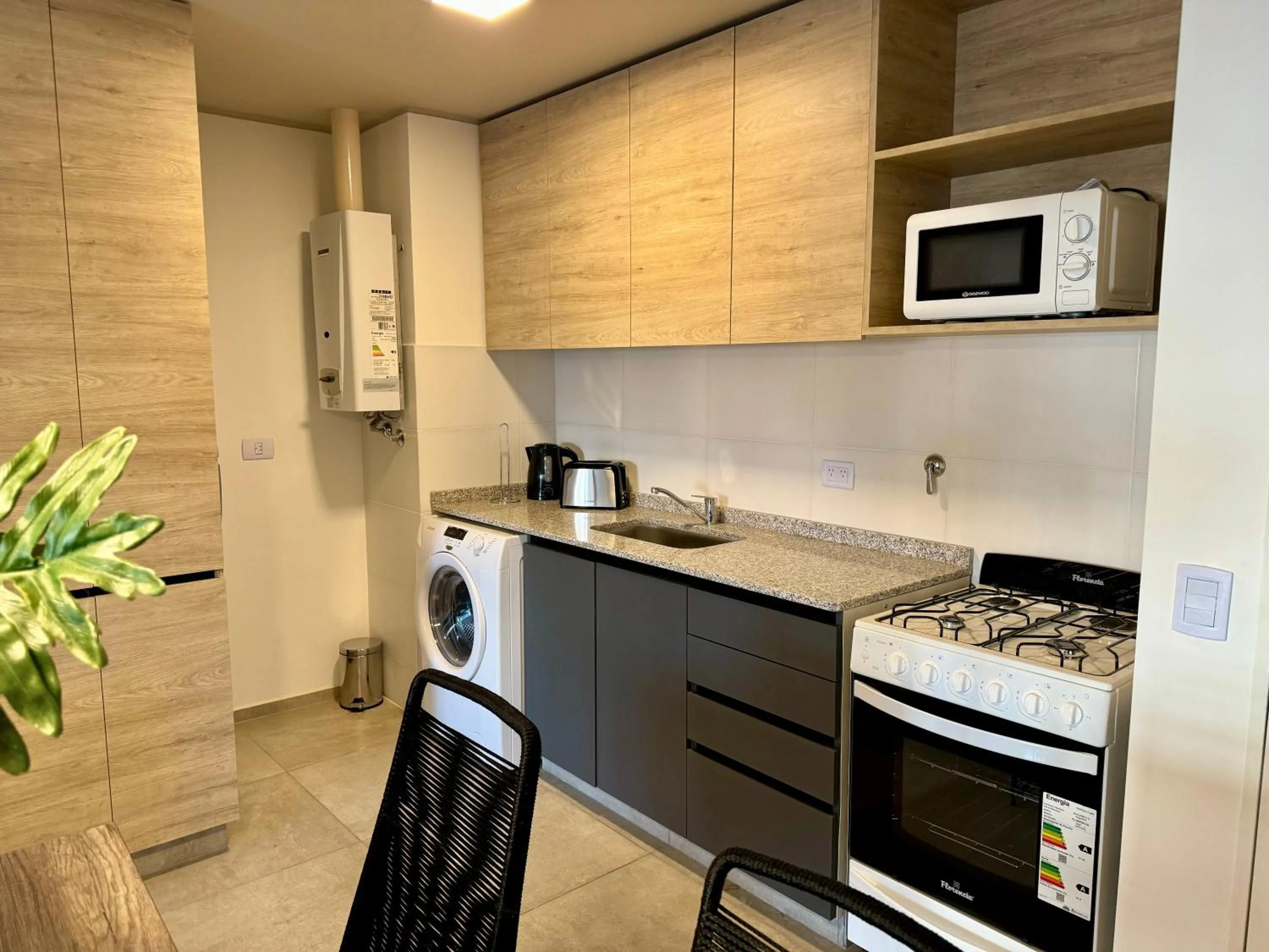 Kitchen or kitchenette in Rent a Flat Nueva Cordoba