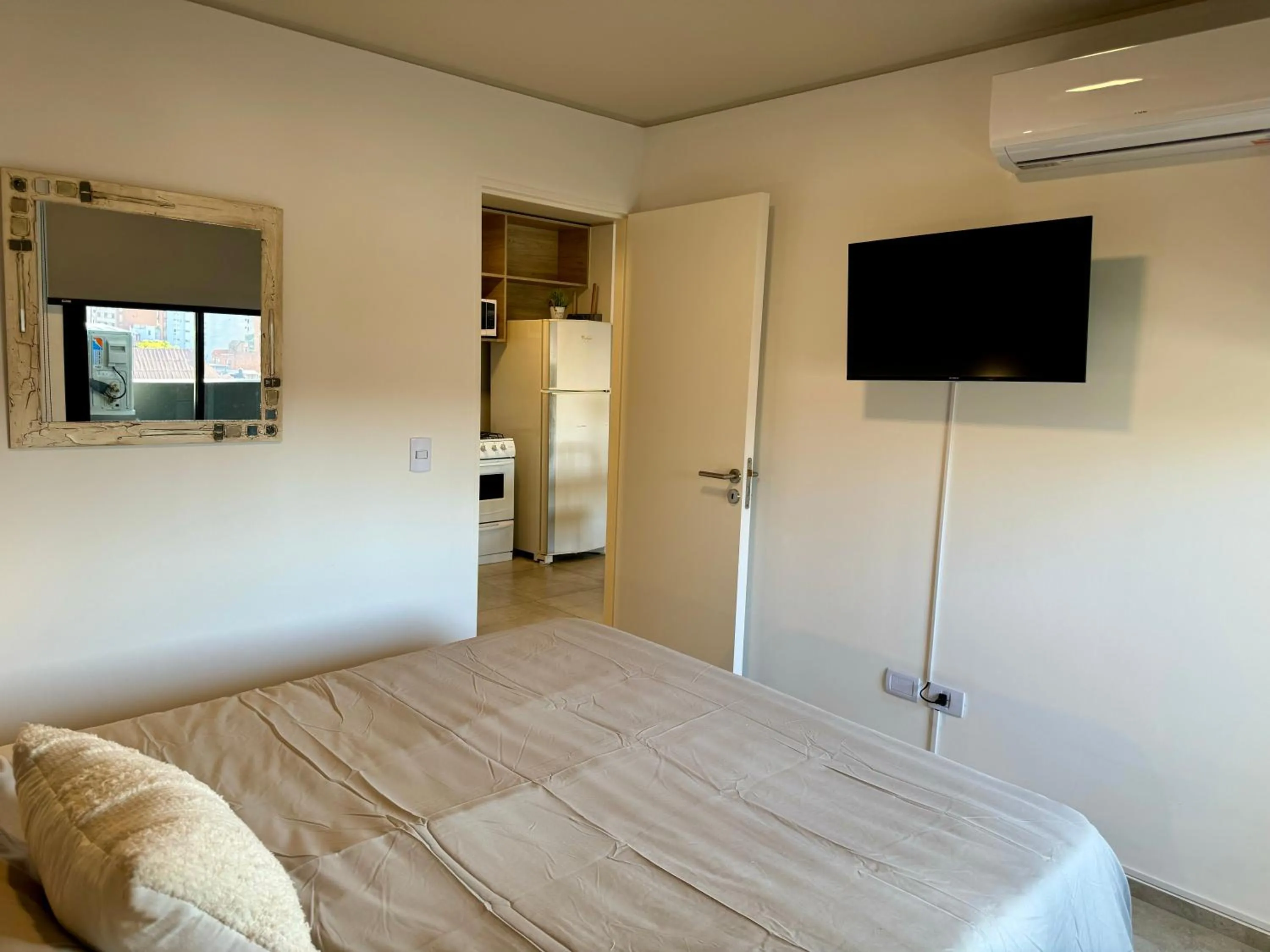 Bedroom, Bed in Rent a Flat Nueva Cordoba