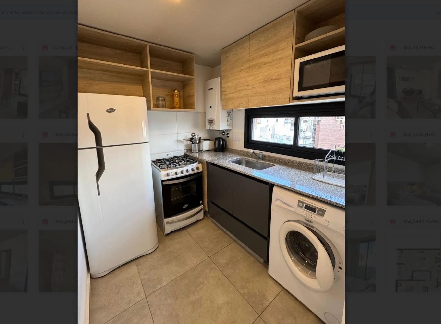 kitchen in Rent a Flat Nueva Cordoba