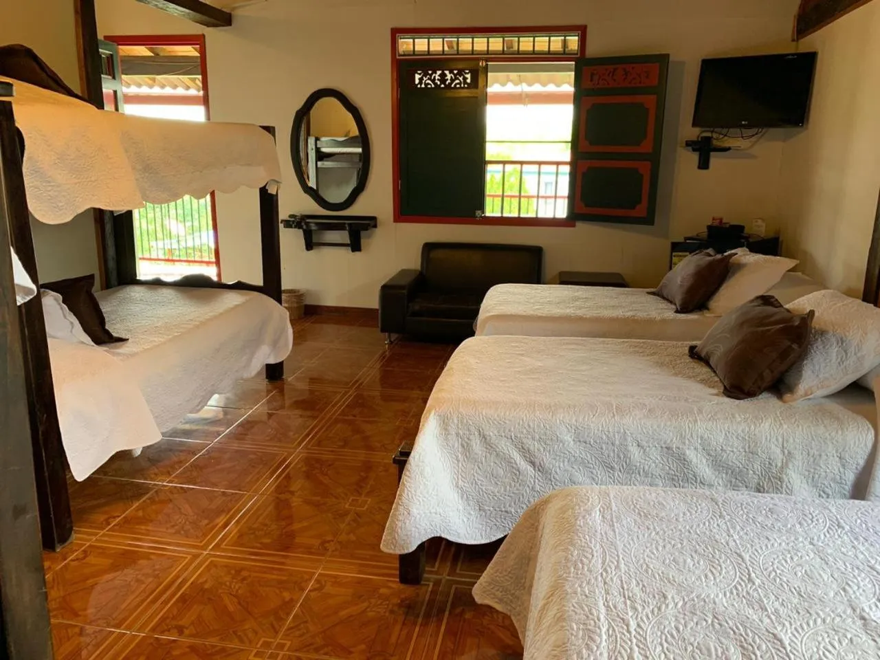Toilet, Bed in Finca Hotel la Manuela