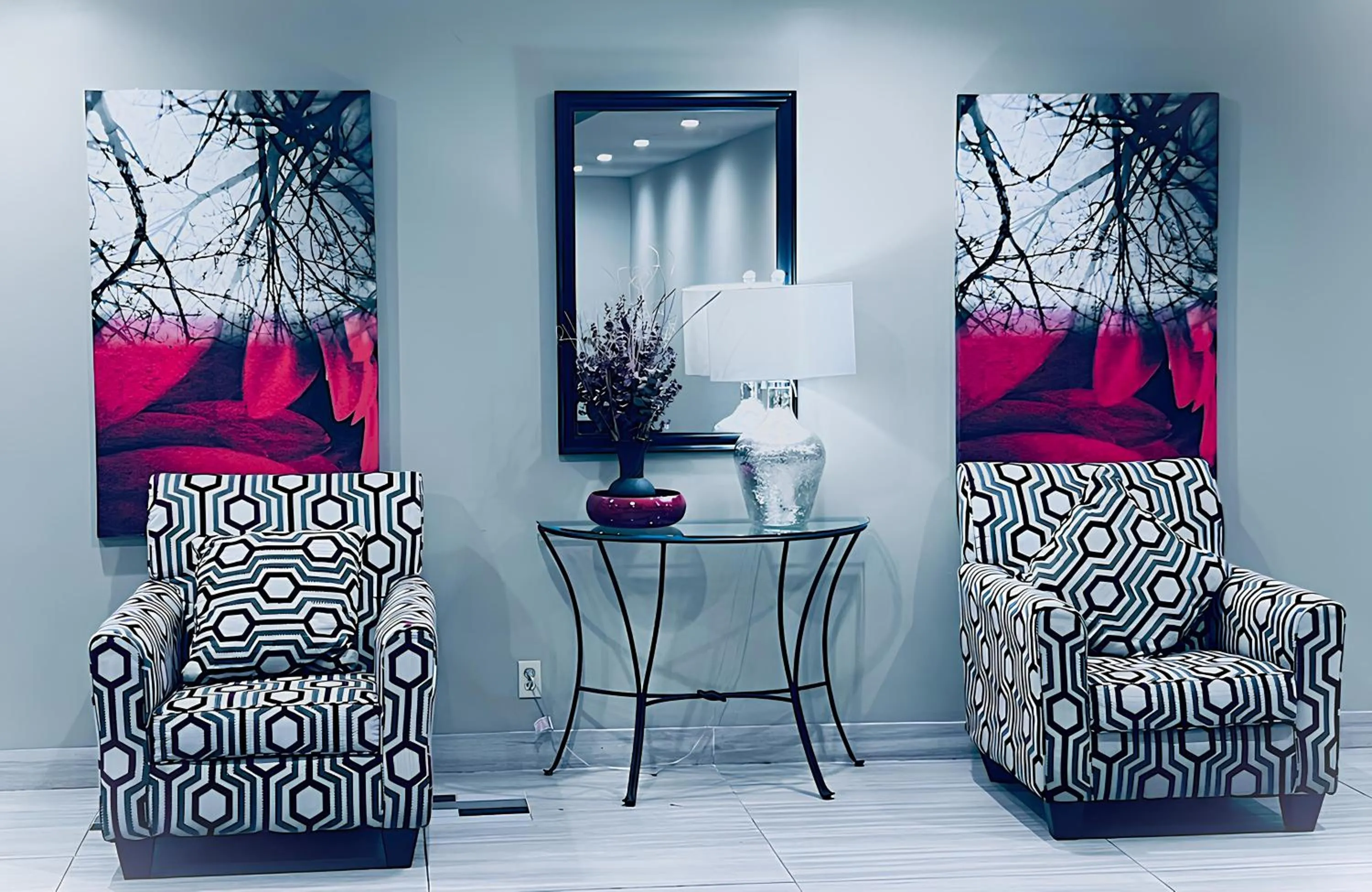 Seating area in Indy Hotel