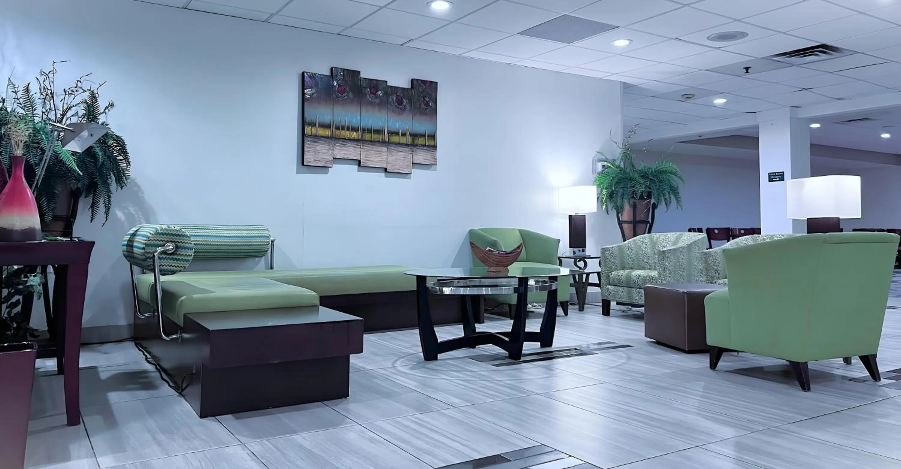 Seating area in Indy Hotel