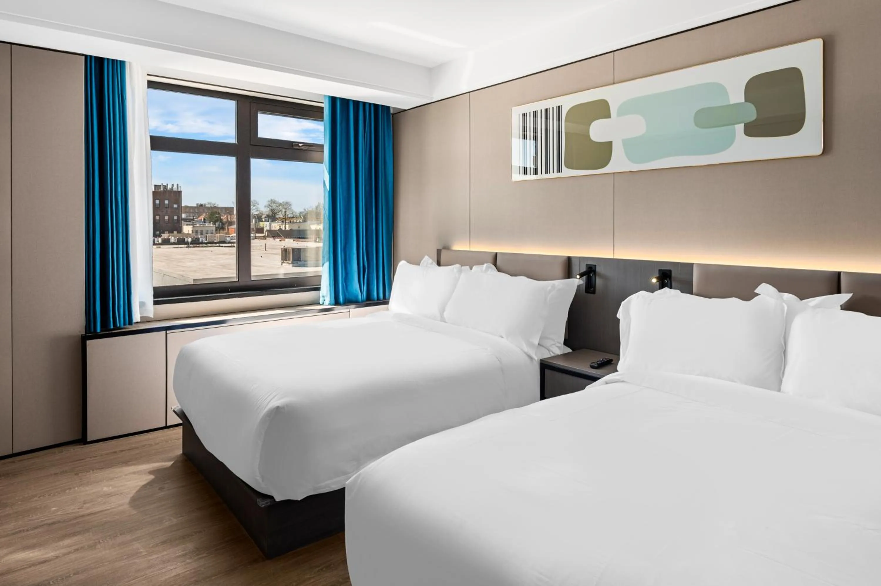 Bed in Ly New York Hotel