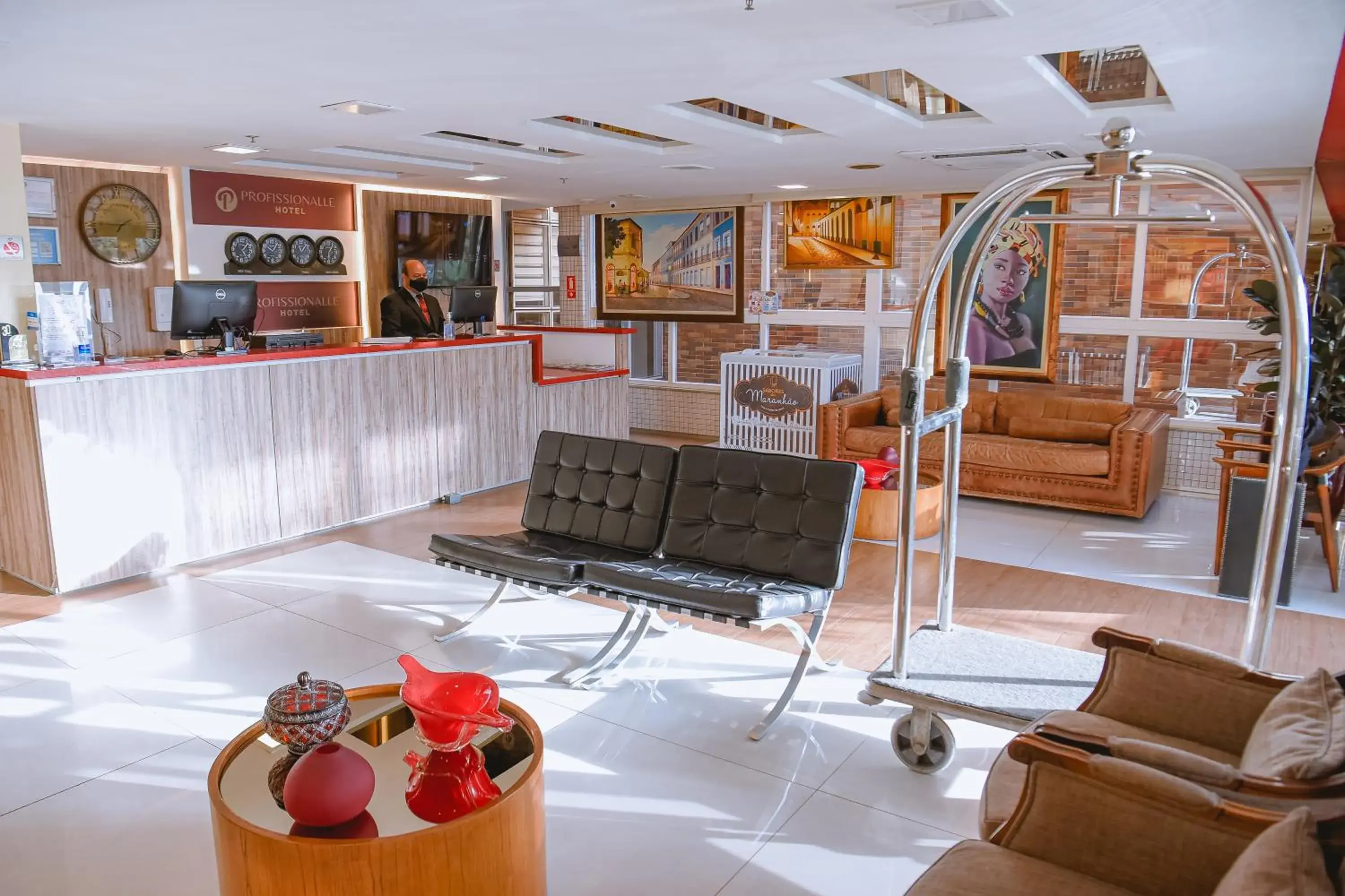 Lobby or reception in Profissionalle Hotel São Luís Lobby or reception in Profissionalle Hotel São Luís