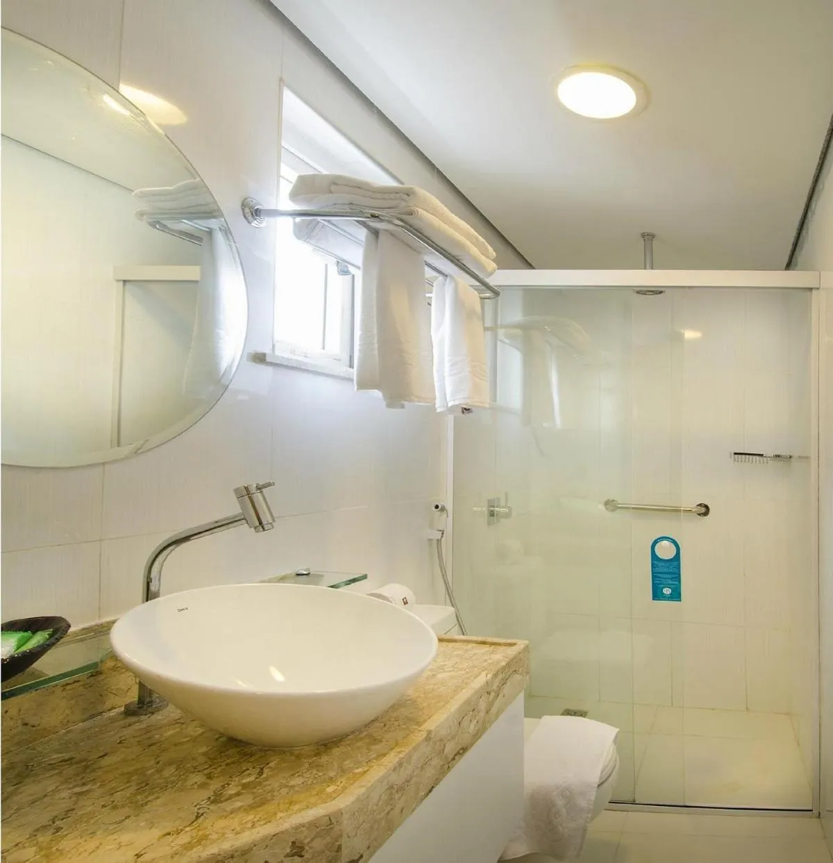 Bathroom in Profissionalle Hotel São Luís