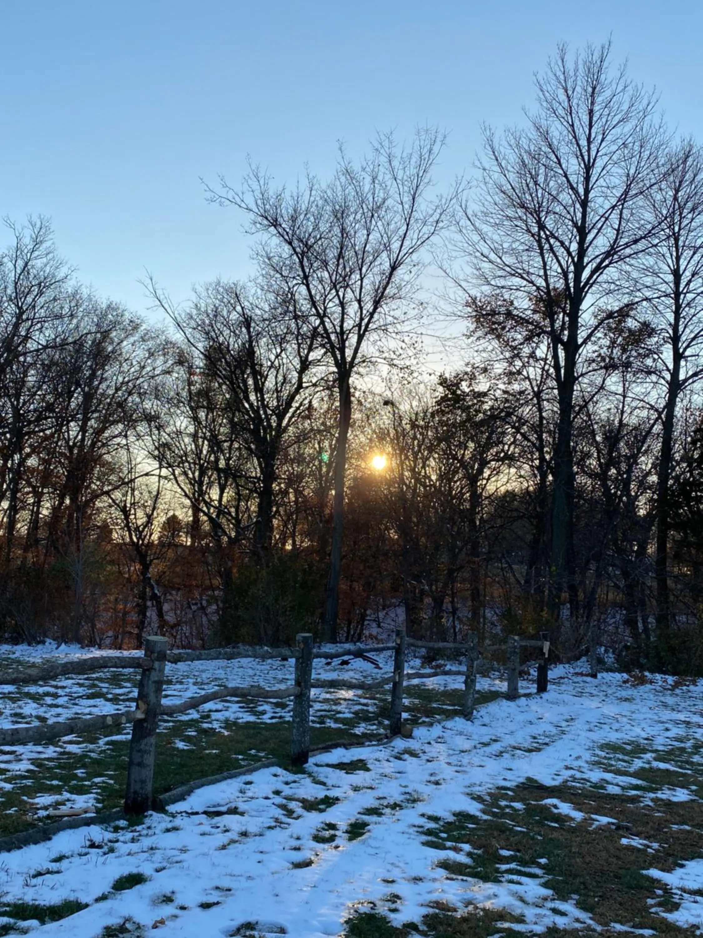 Winter in Burr Oak Motel