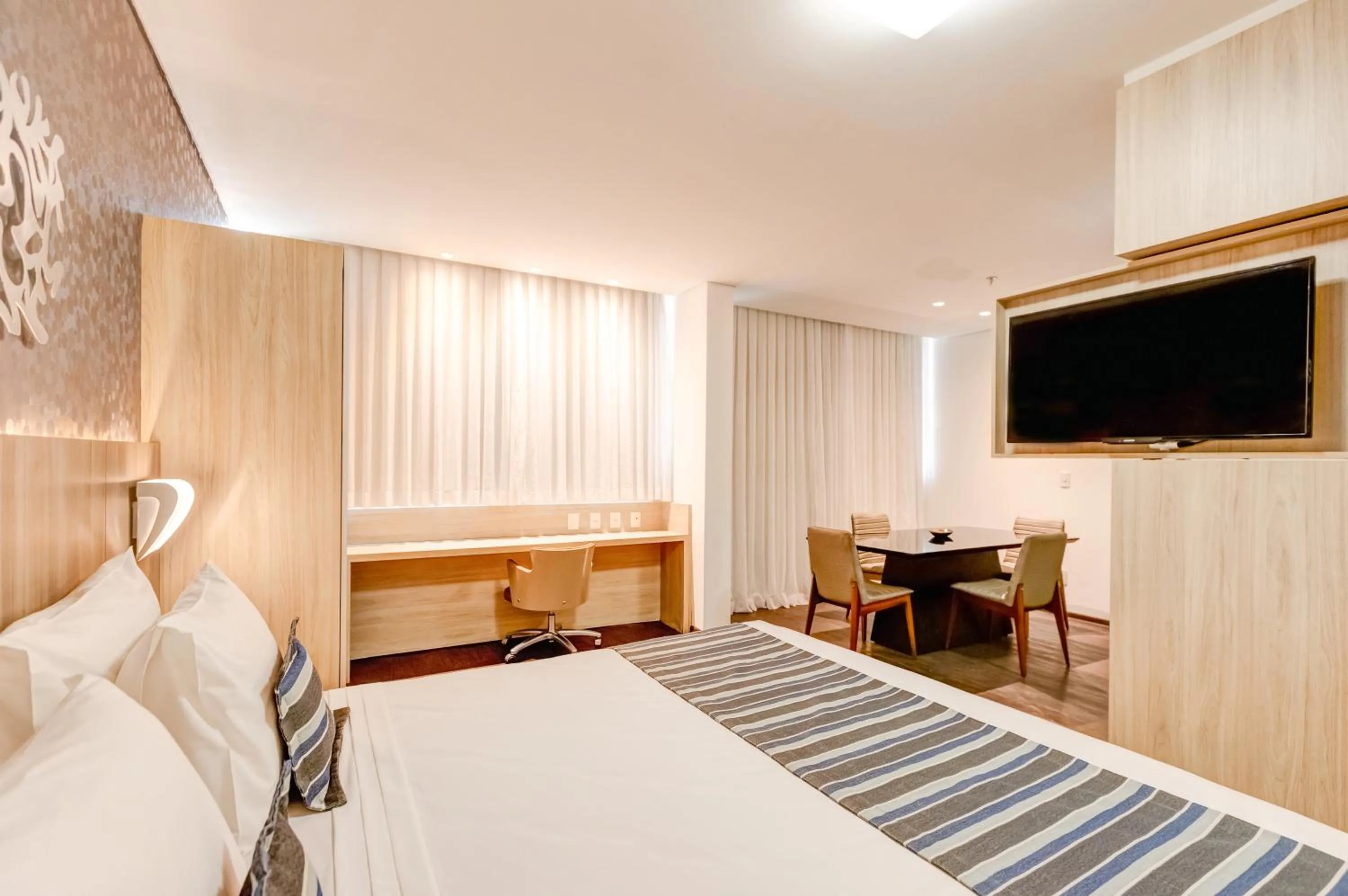 Bedroom, Bed in Allia Gran Pampulha Suites