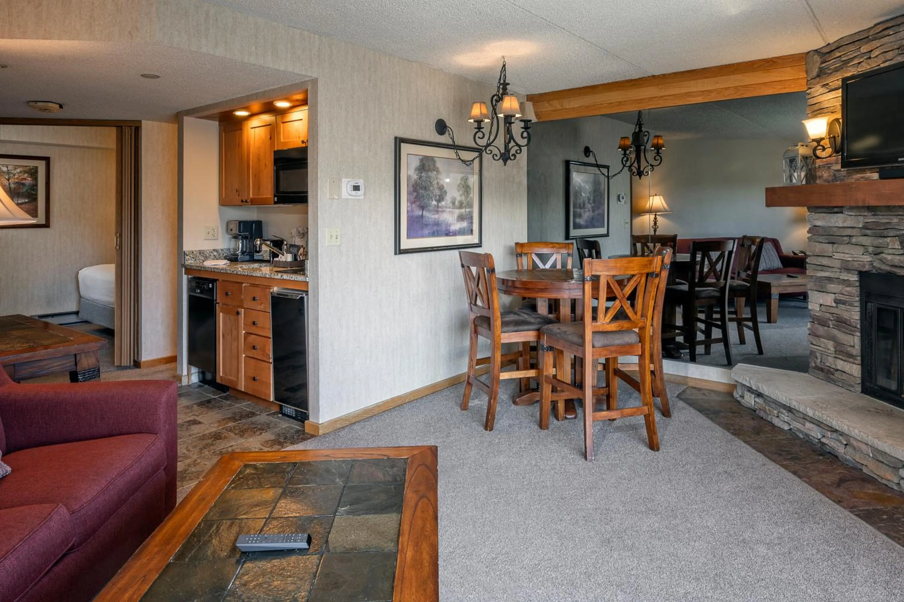 Living room in Beaver Run Resort