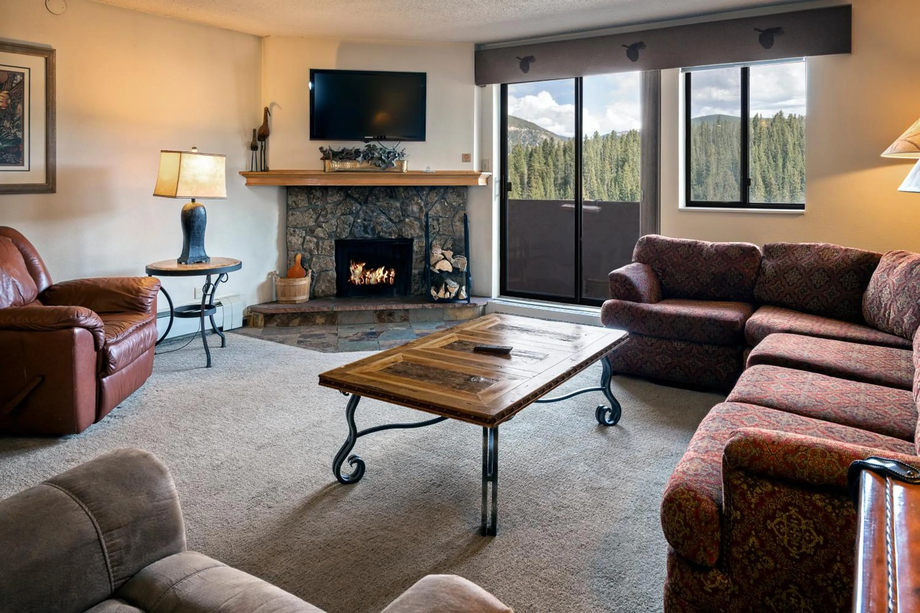 Living room in Beaver Run Resort