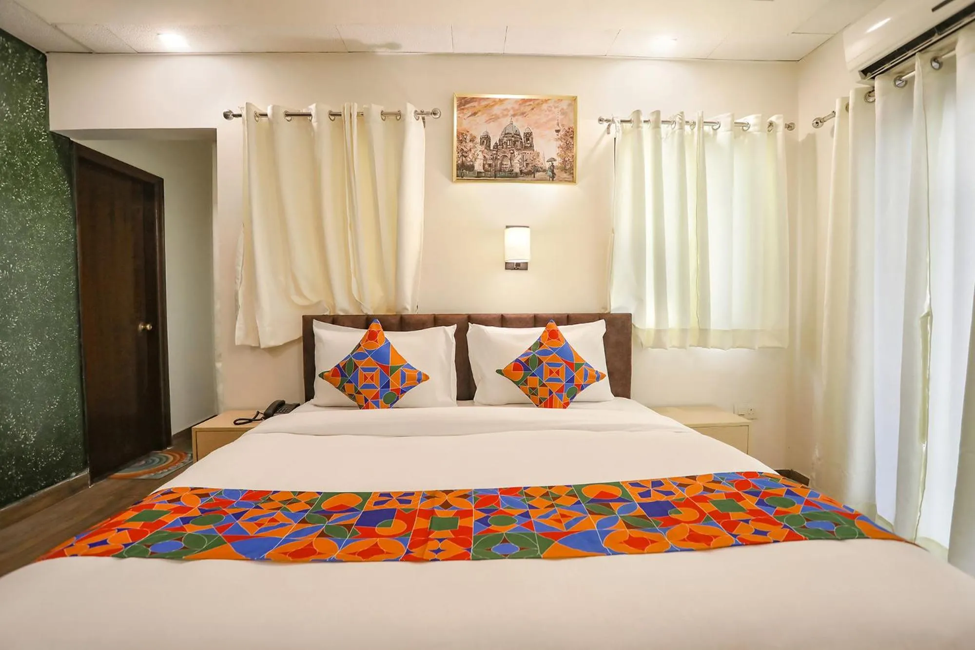 Bed in FabHotel The Indian