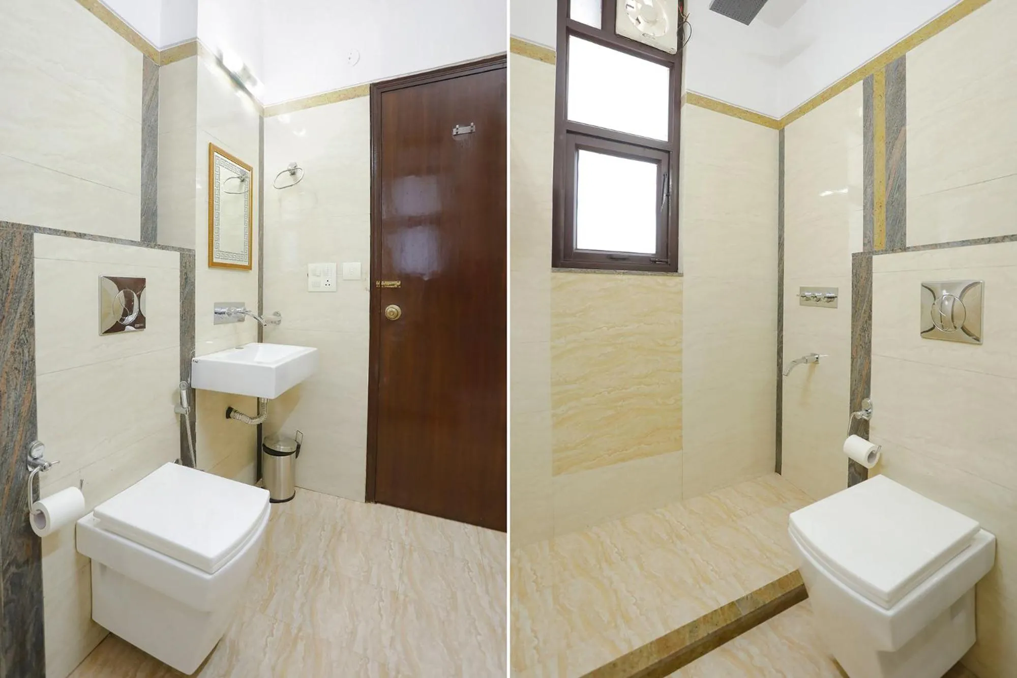 Bathroom, Bed in FabHotel The Indian