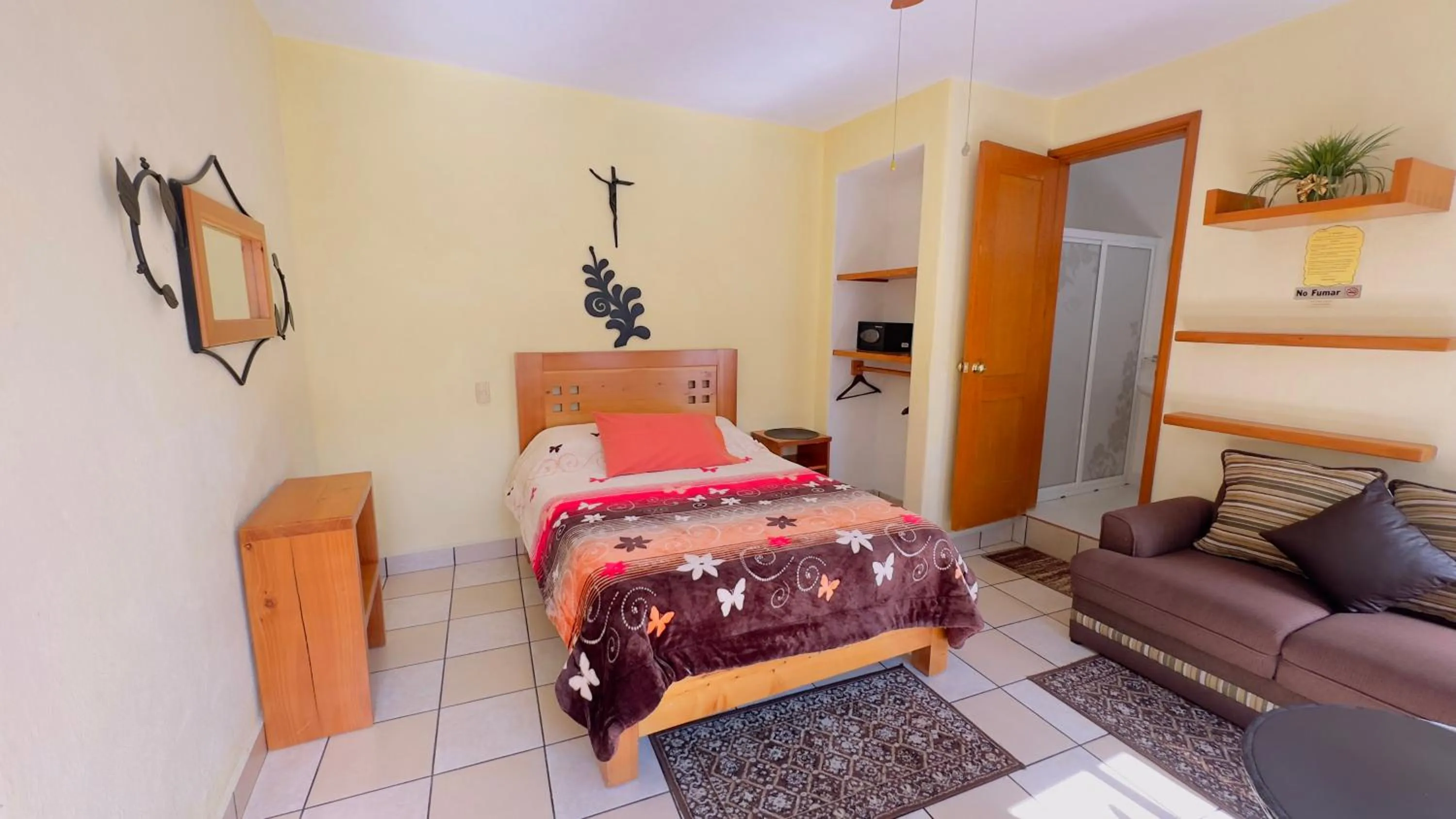 Bed in Posada El Campanario