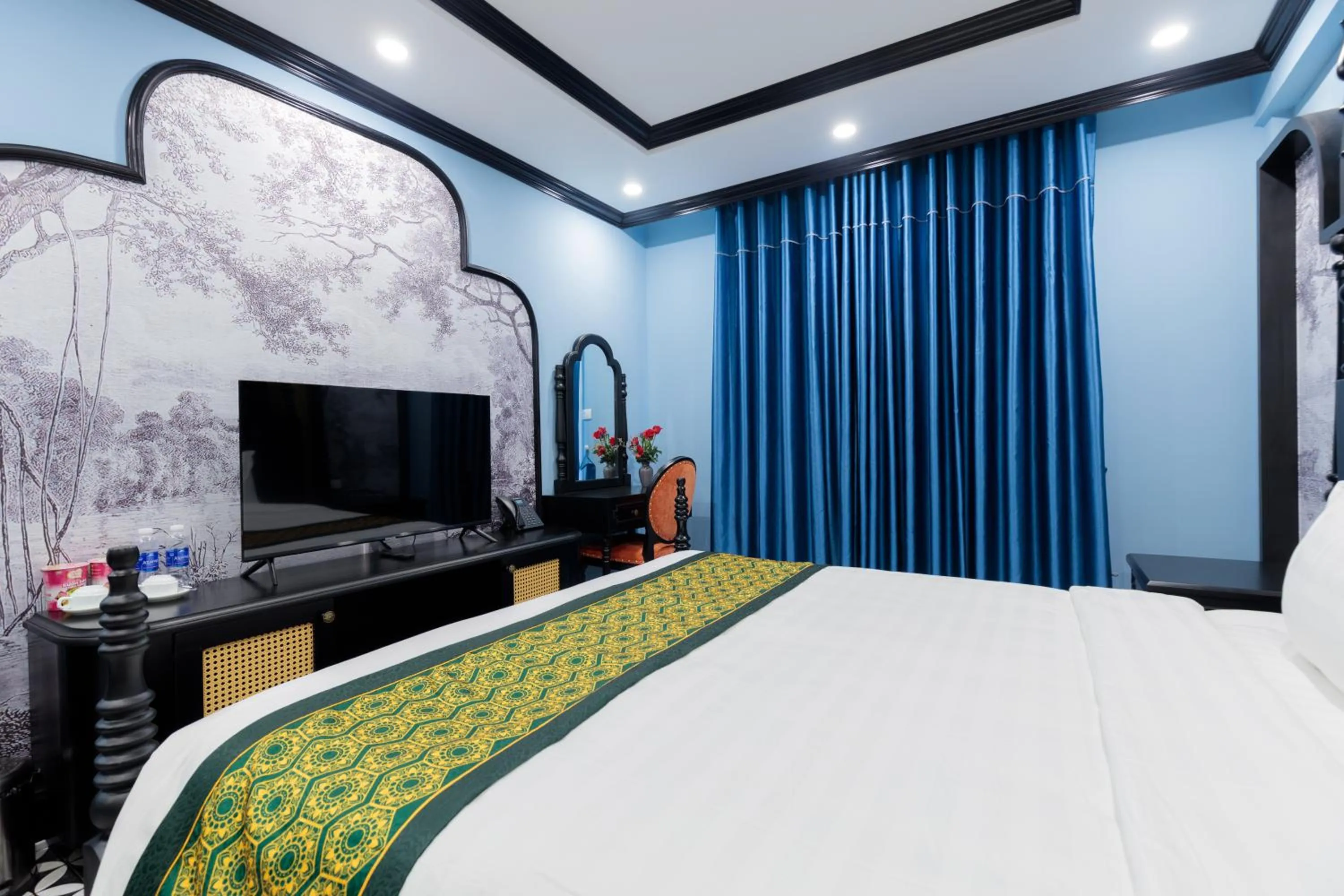 TV and multimedia, Bed in Babeeni Family Hotel Sapa