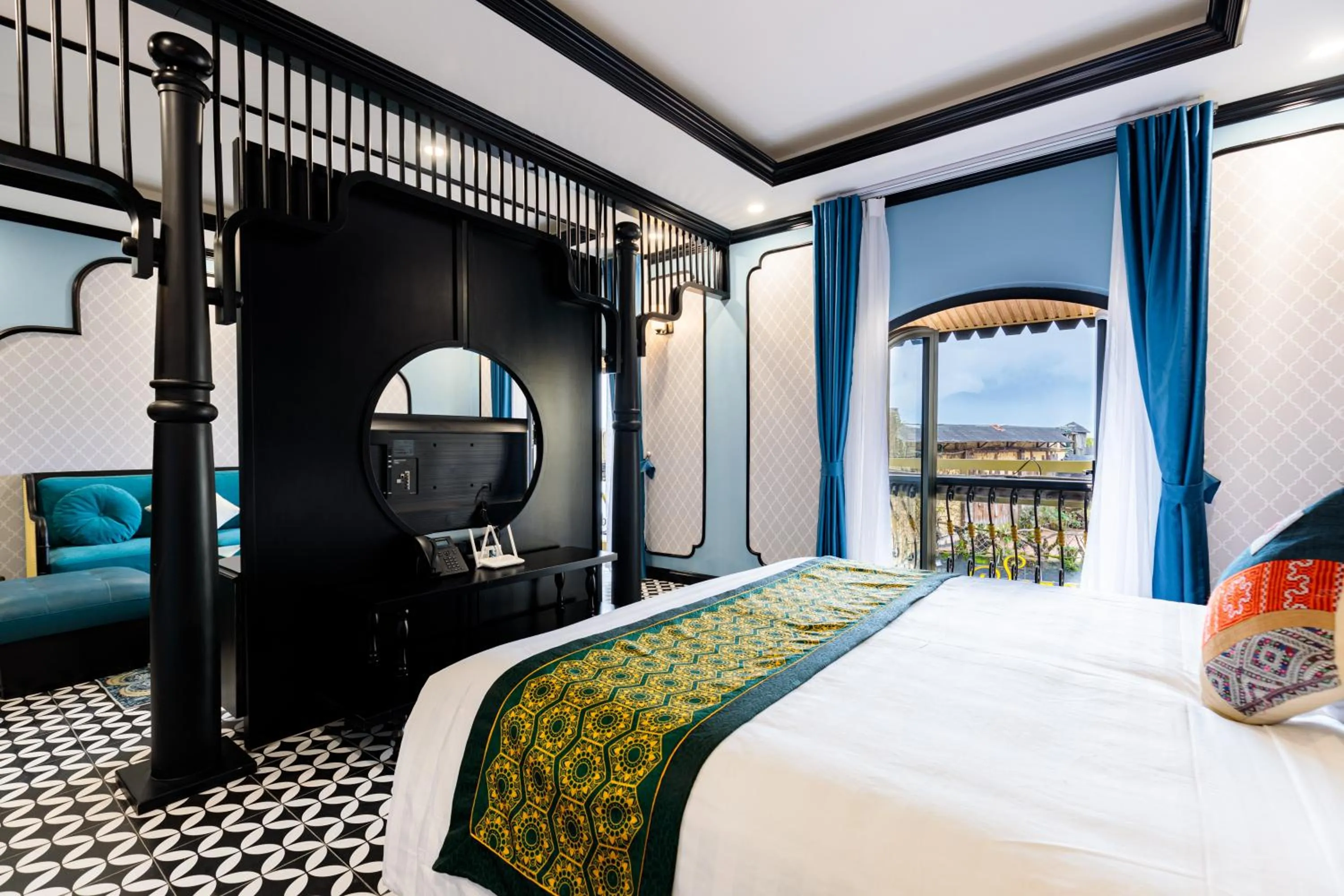 Bed in Babeeni Family Hotel Sapa