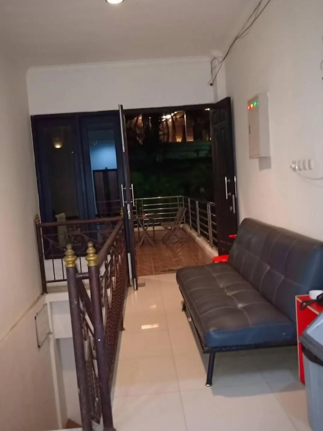 Seating area in villa puncak tidar