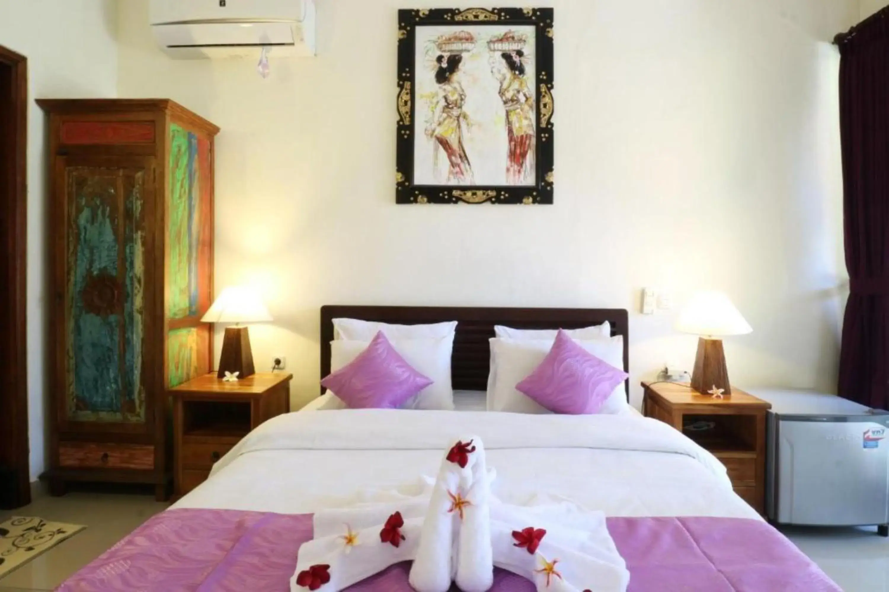 Bed in Wayan Homestay Sanur Bed in Wayan Homestay Sanur