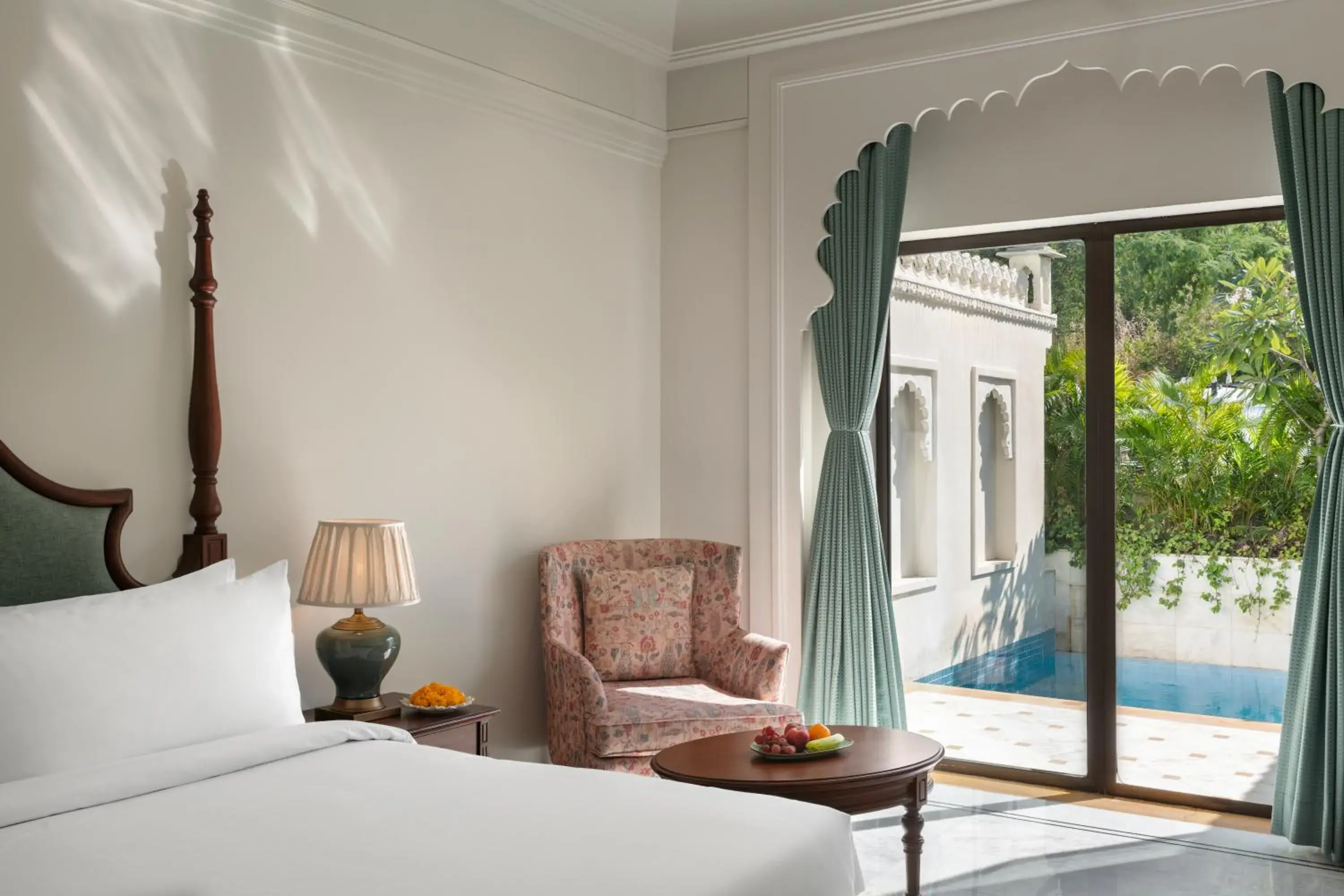 Photo of the whole room, Bed in Bhairavgarh Palace Udaipur Photo of the whole room, Bed in Bhairavgarh Palace Udaipur