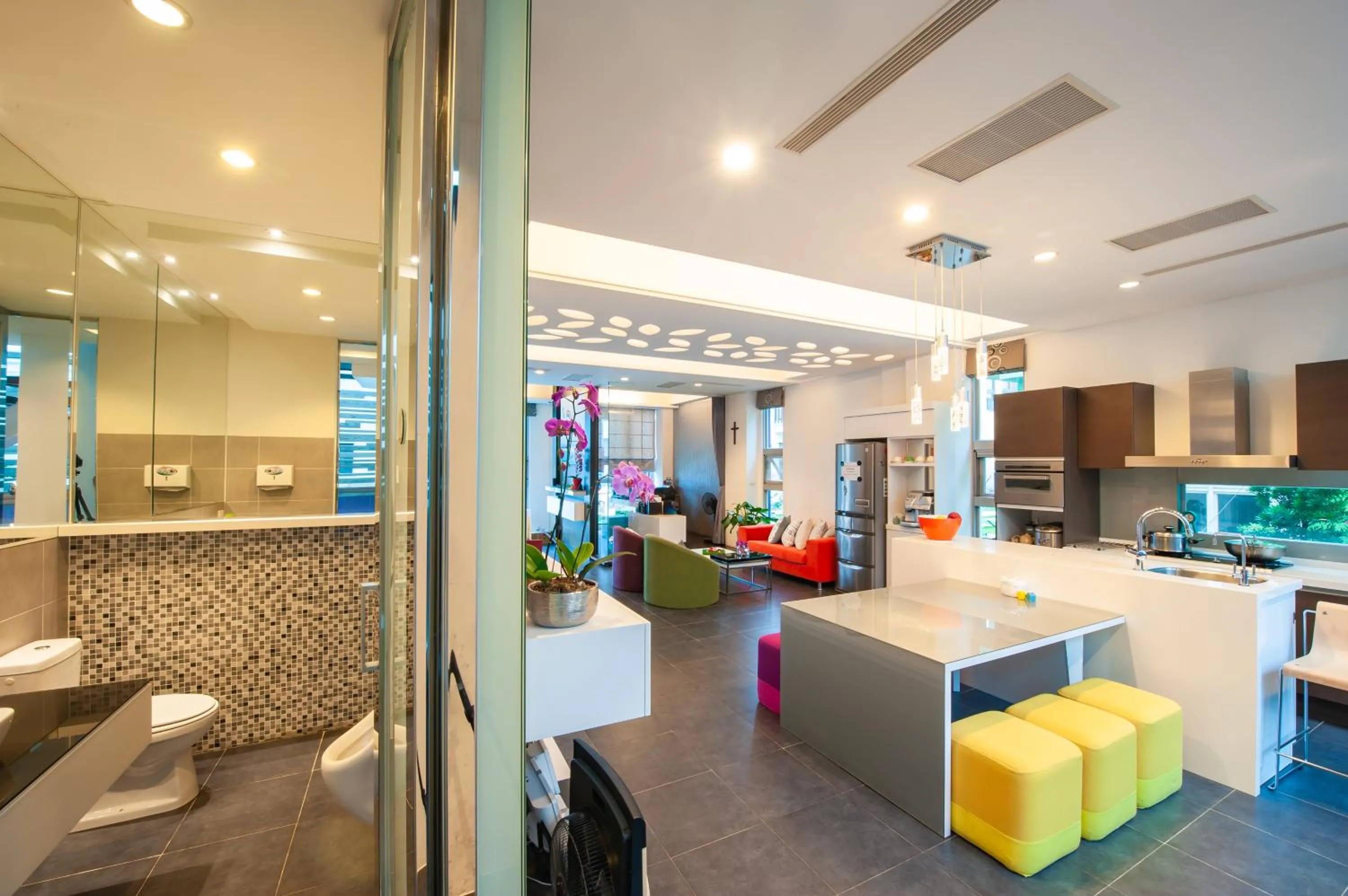 Living room in Hai Pu B&B