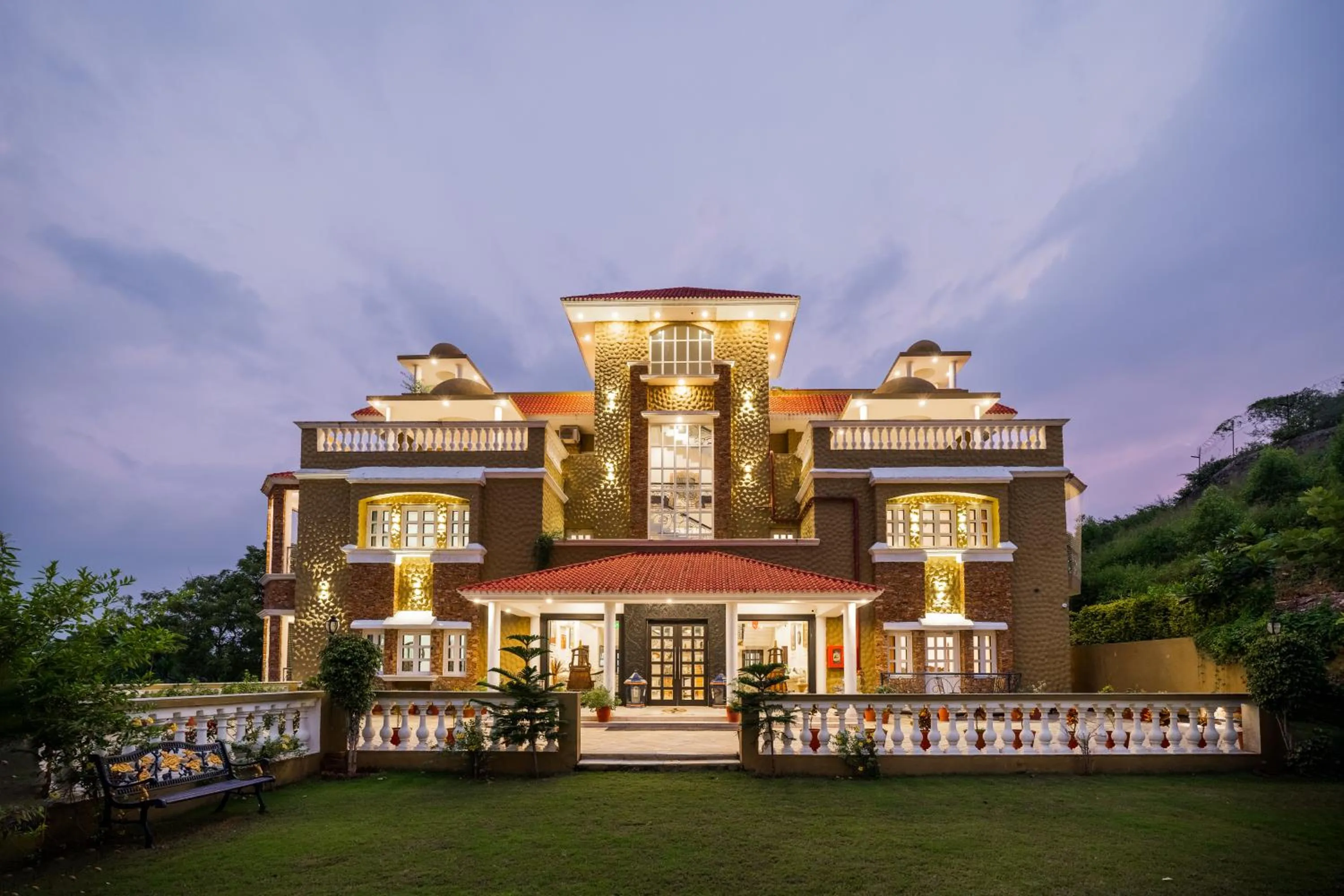 Facade/entrance in Amaatra Resorts