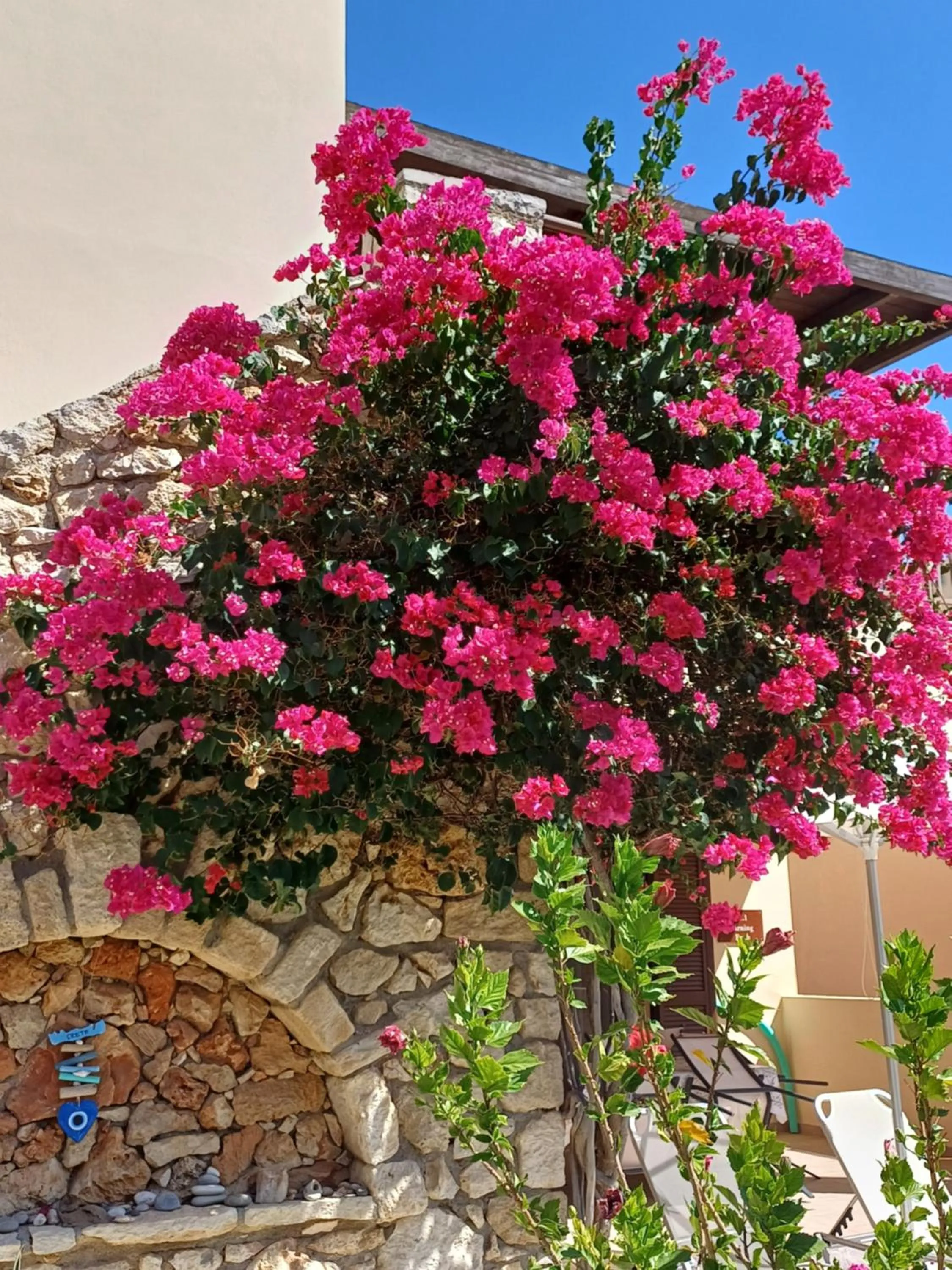 Garden view in Angelica Sea View with Pool