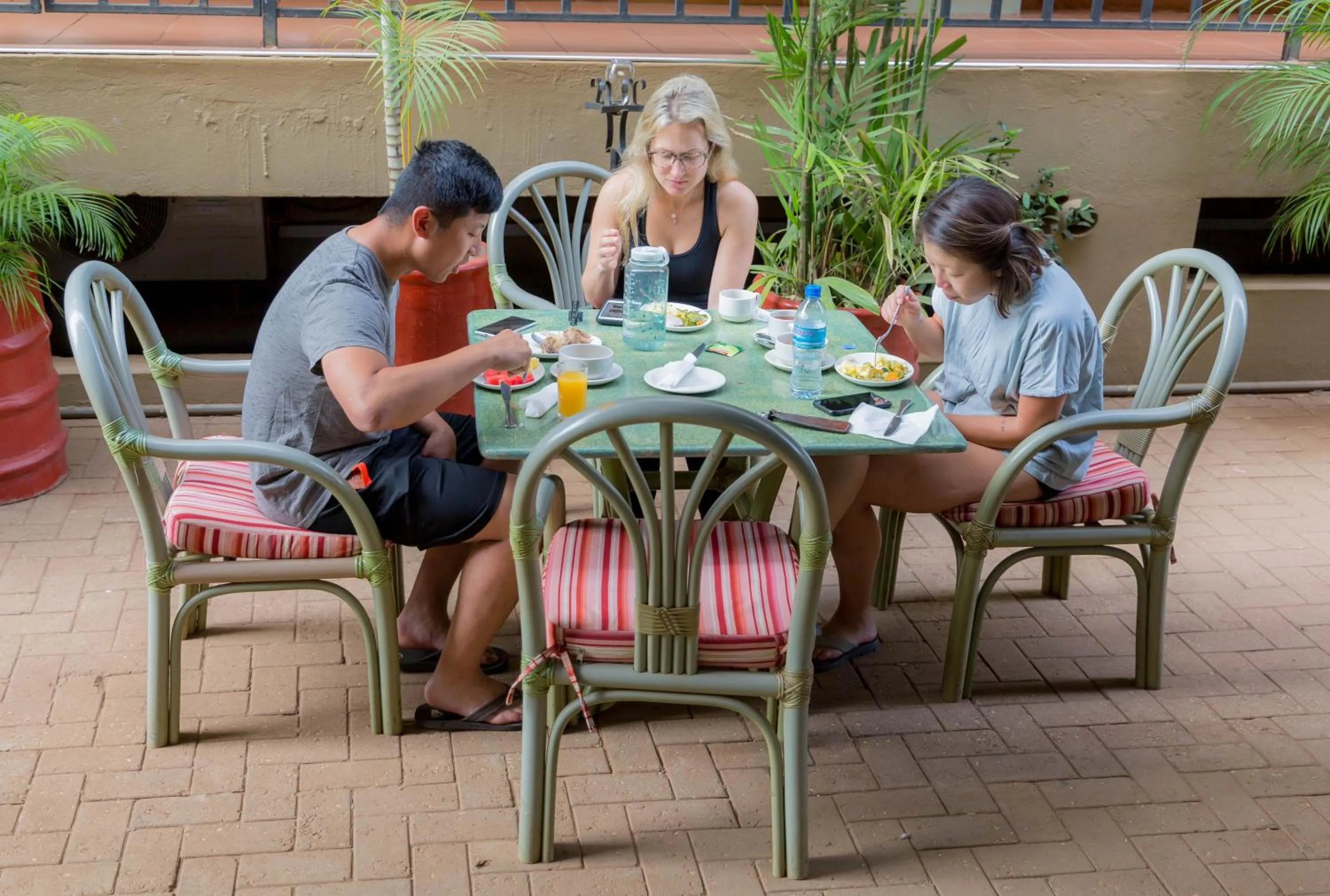 Patio in Moshi Leopard Hotel