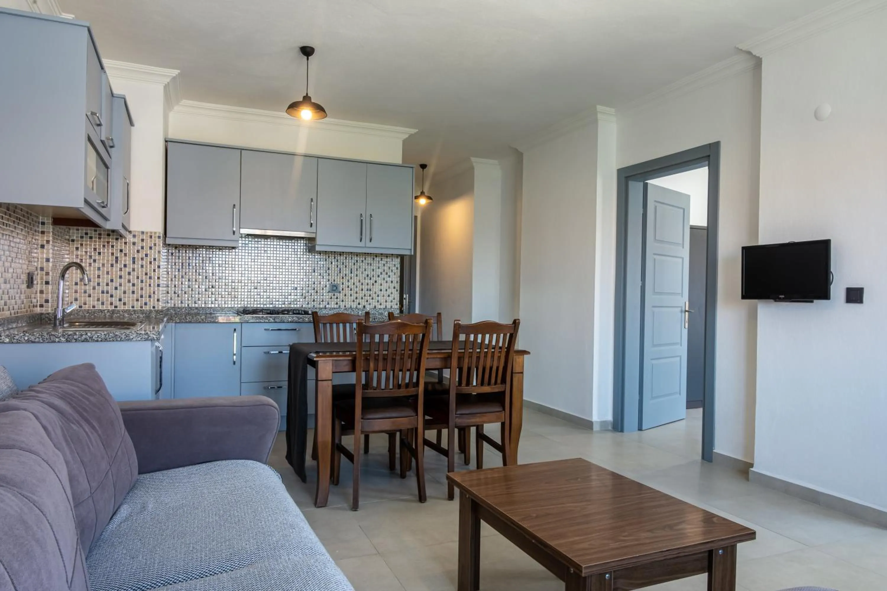 Kitchen or kitchenette in Datça Işık Apart