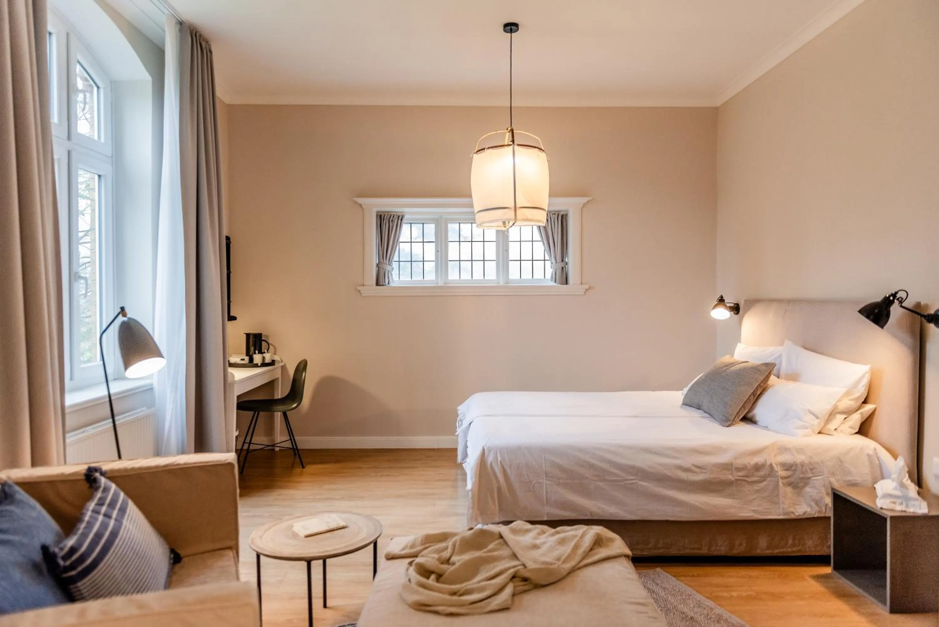 Bed in Aarskogs Boutique Hotel