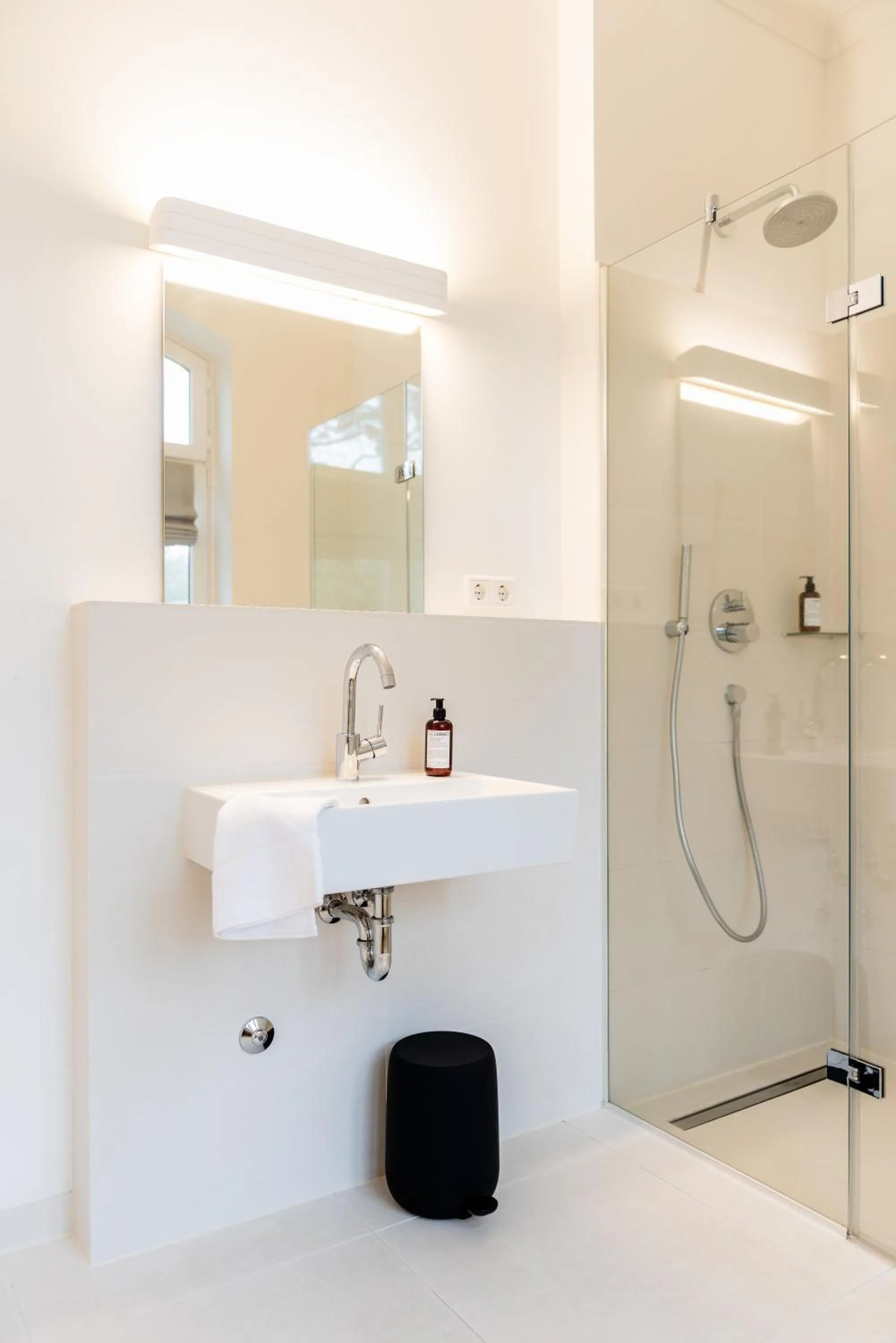 Shower in Aarskogs Boutique Hotel