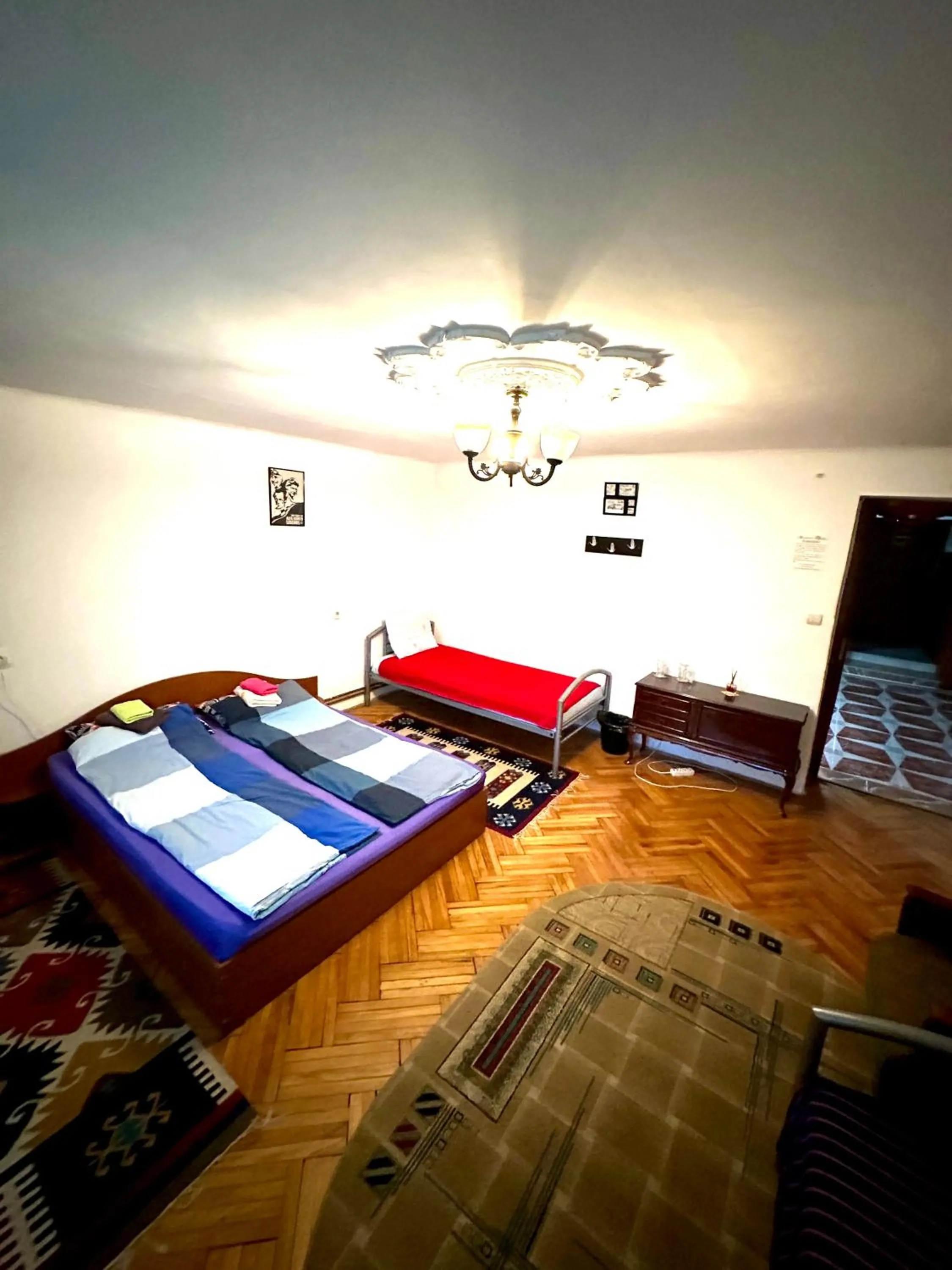 Economy Quadruple Room with Shared Bathroom - single occupancy in Mosaico Alfetta Hostel