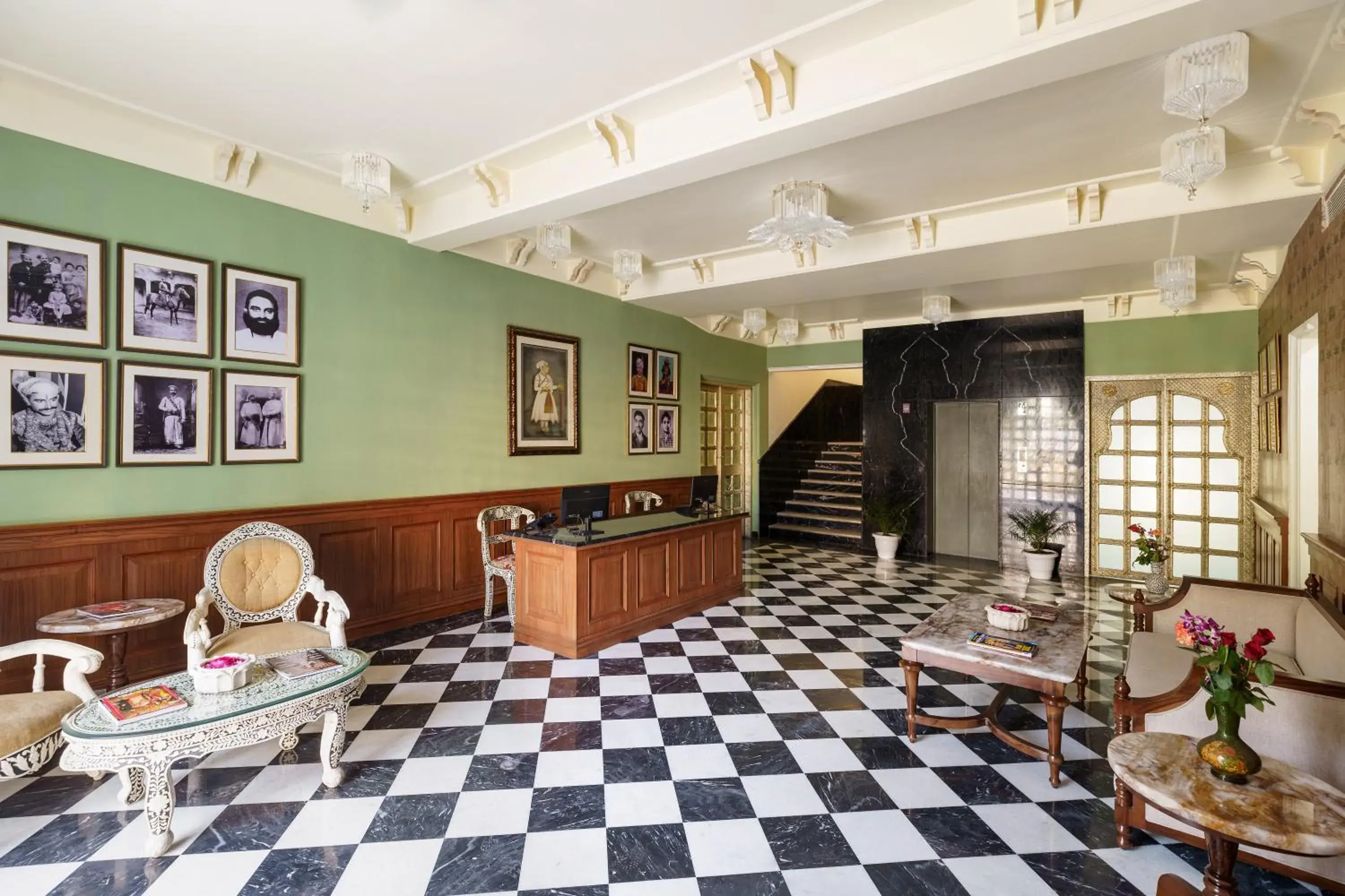 Lobby or reception in Chunda Haveli Lobby or reception in Chunda Haveli