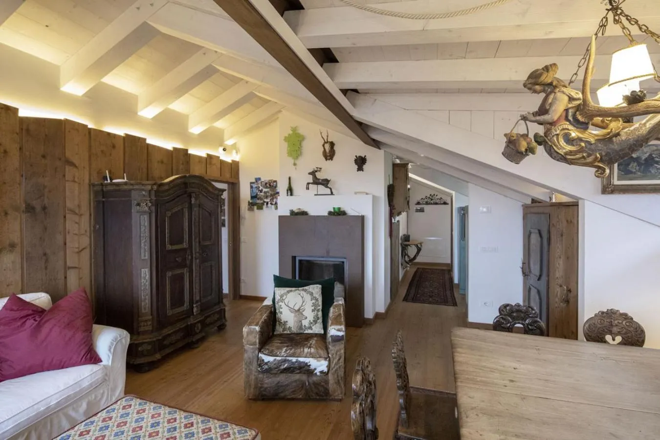 Living room, Bed in Ca' del Sole