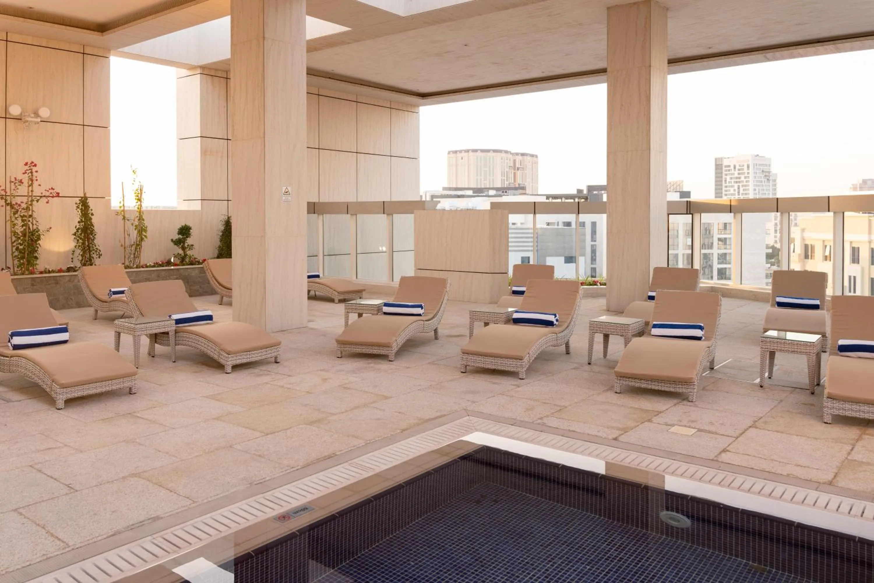 Swimming pool in Millennium Place Doha