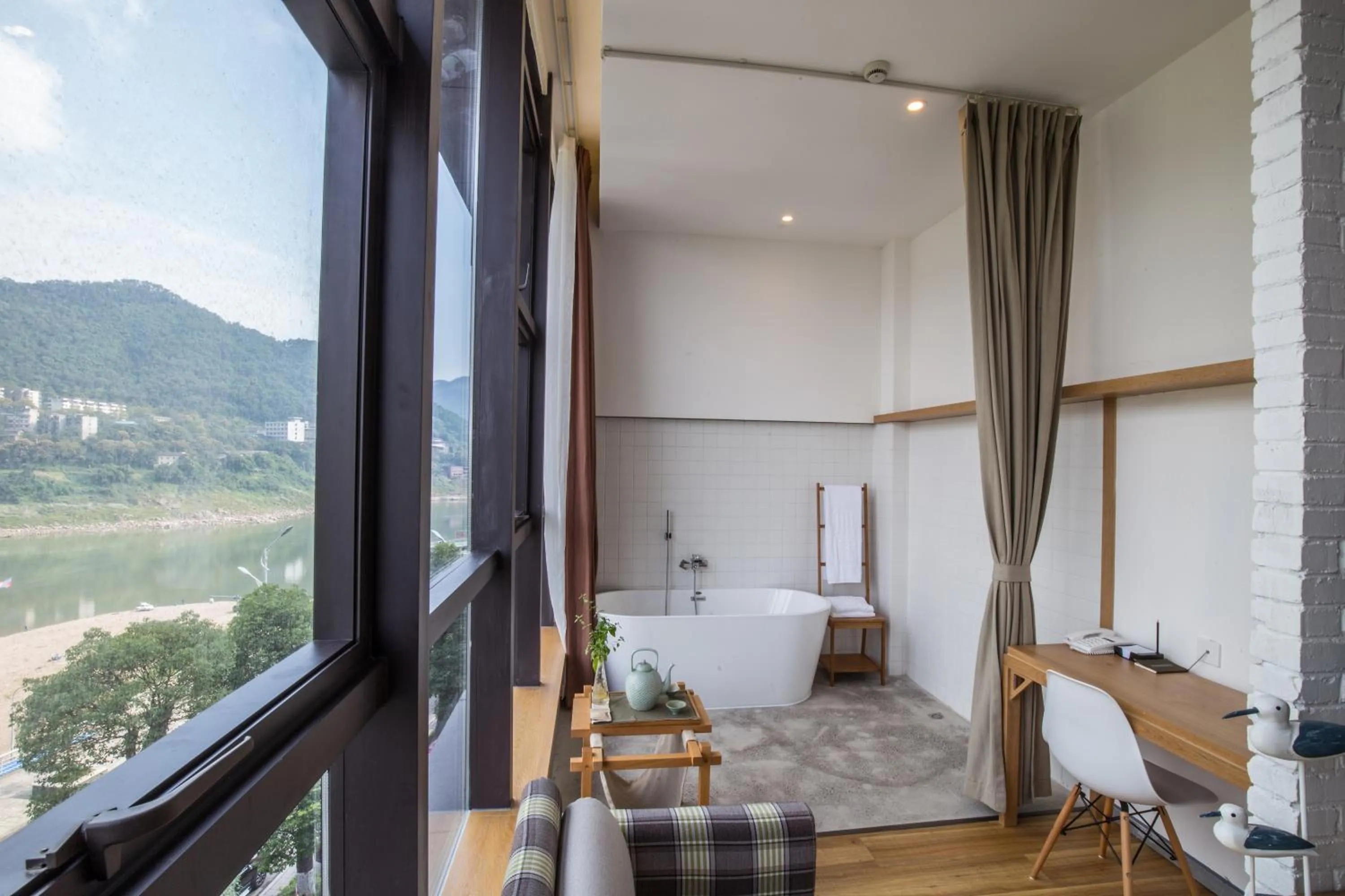 Seating area in Wuyu Hotel Chongqing Southwest University & Jialing Riverside