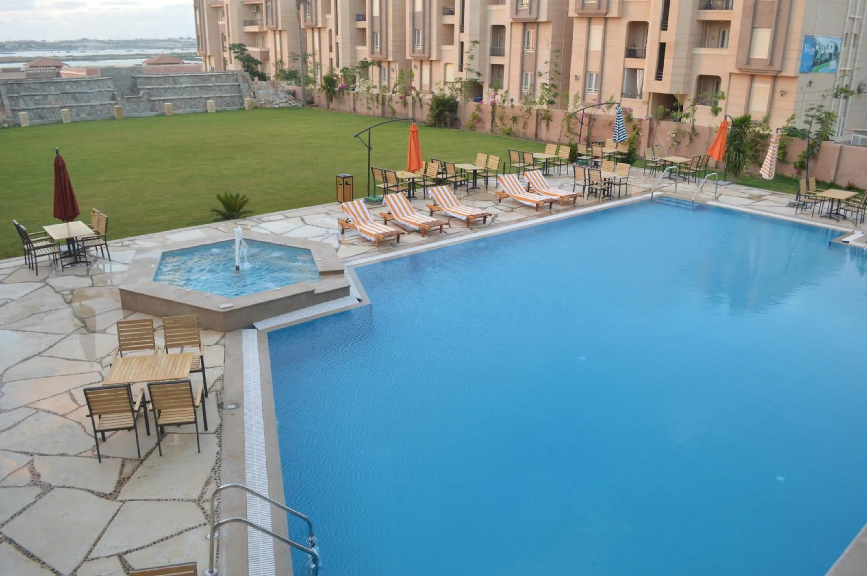 Swimming pool in Panacea Suites Hotel