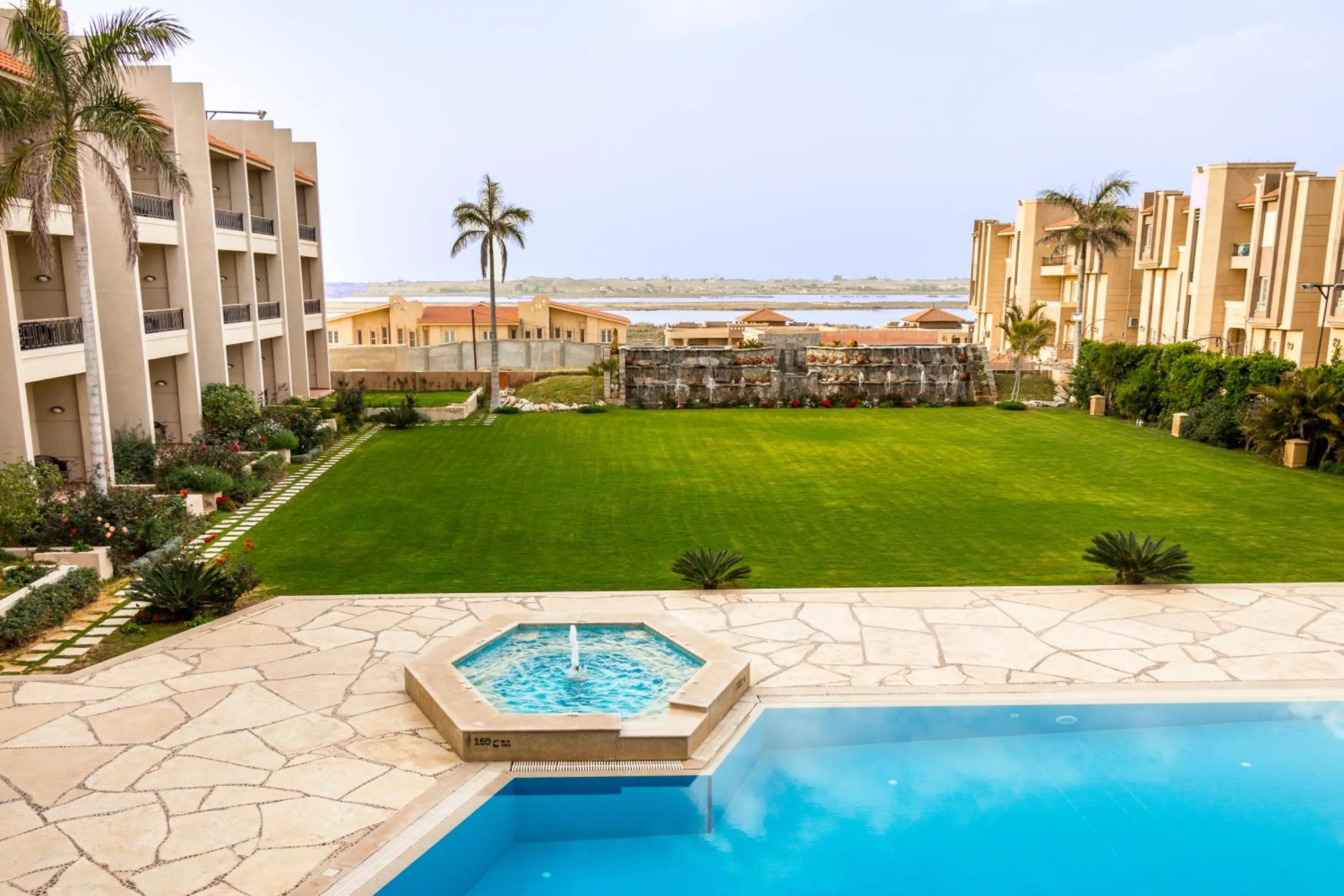 Garden view in Panacea Suites Hotel