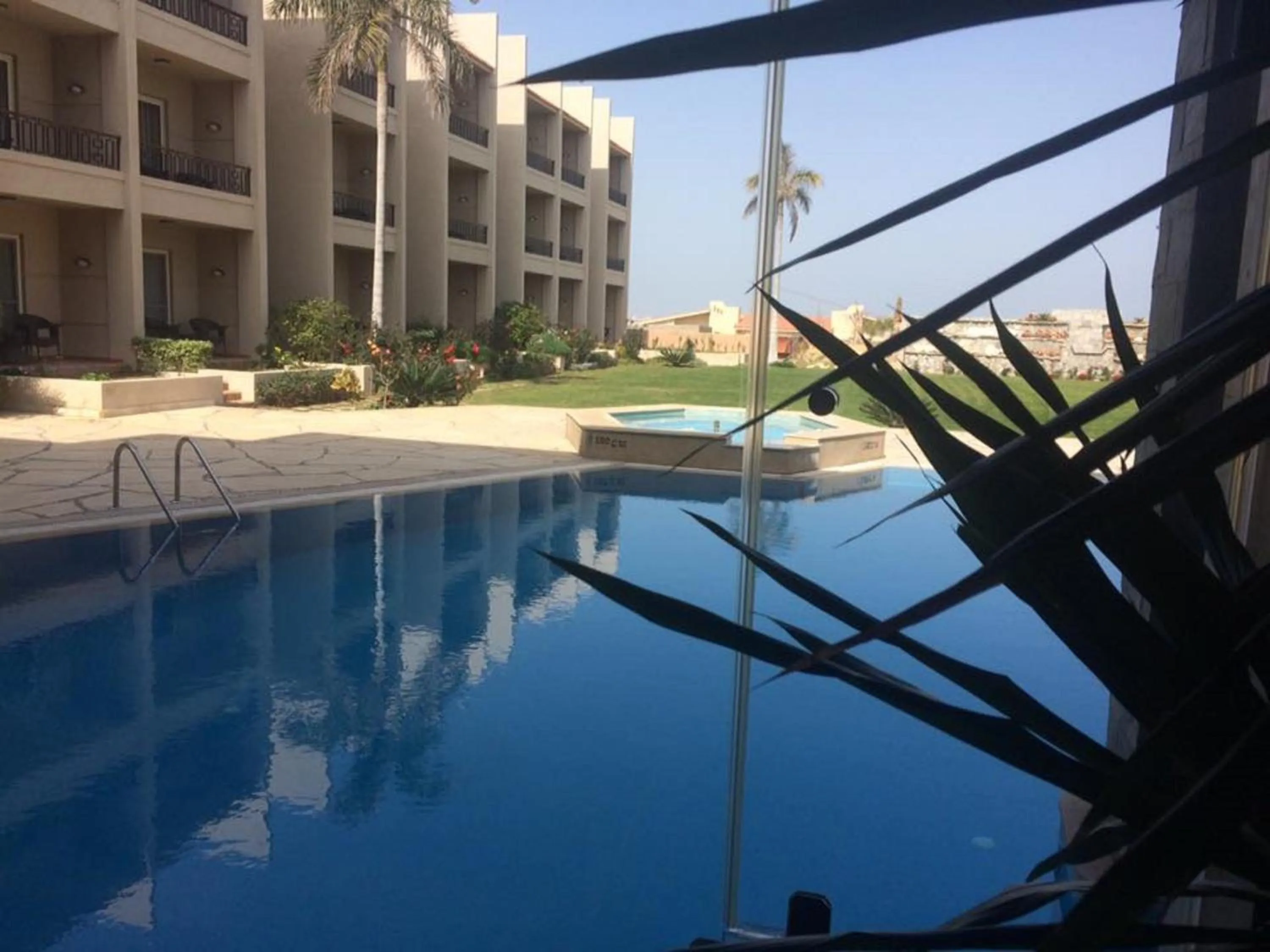 Pool view in Panacea Suites Hotel