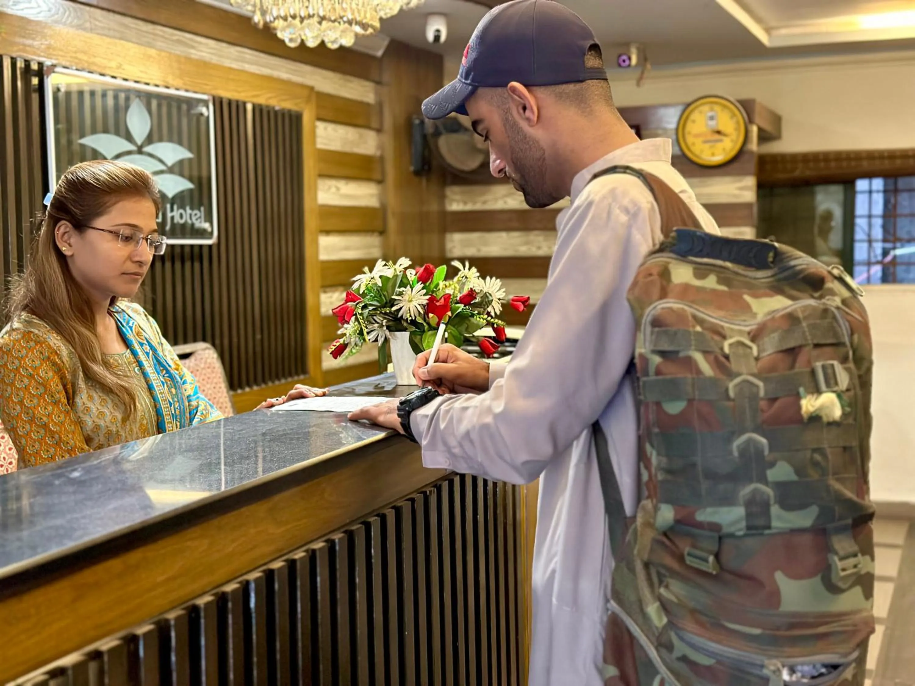 Lobby or reception in The Grand Hotel Multan